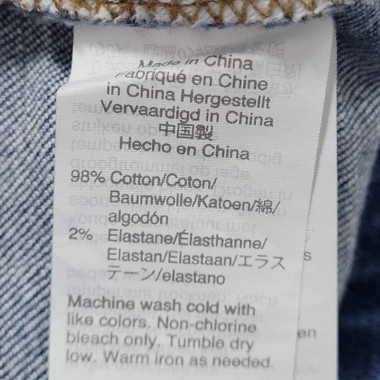 Madewell Blue Denim Slim Wide Leg Crop Medium Wash Raw Hem Jeans 24 (24x24)