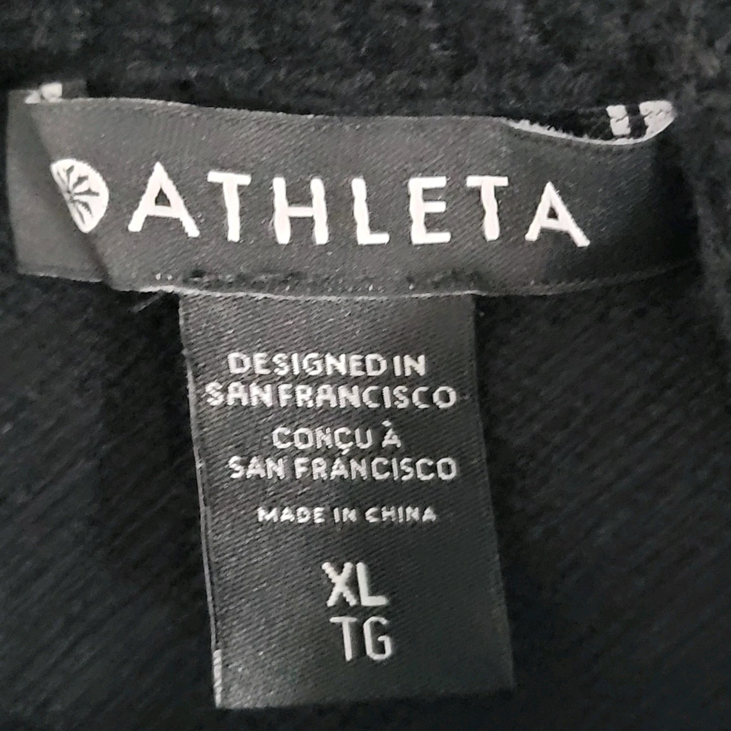 Athleta Black Merino Fine Wool & Cashmere Turtleneck Pullover Sweater Size XL