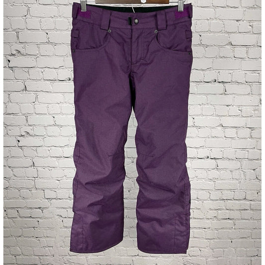686 Purple InfiDRY Elsa Insulated Breathable Snow Ski Pants Size Youth Girls Med