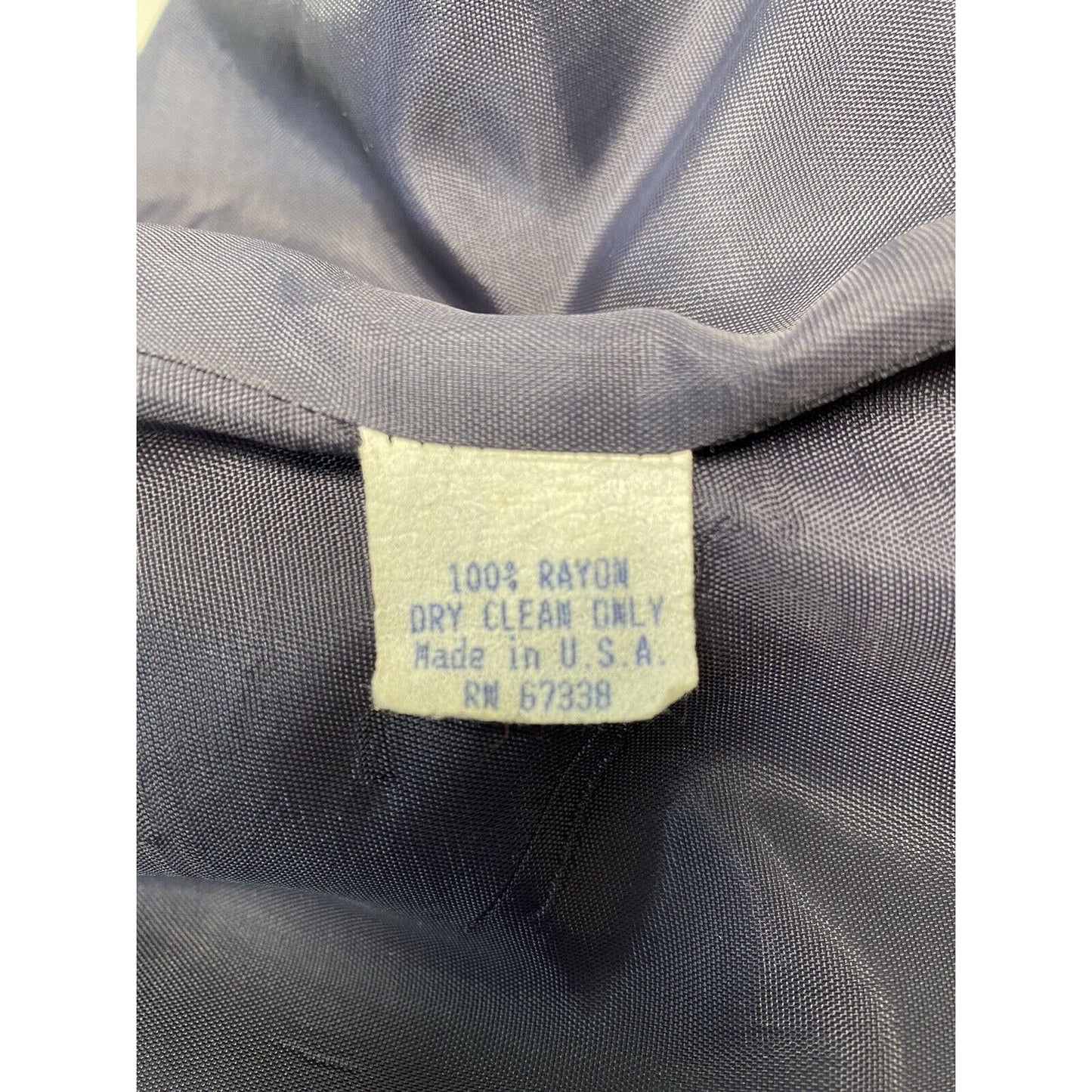 VTG Karen Ellis Navy Blue Two Piece Pencil Skirt Suit Jacket Blazer Size 6