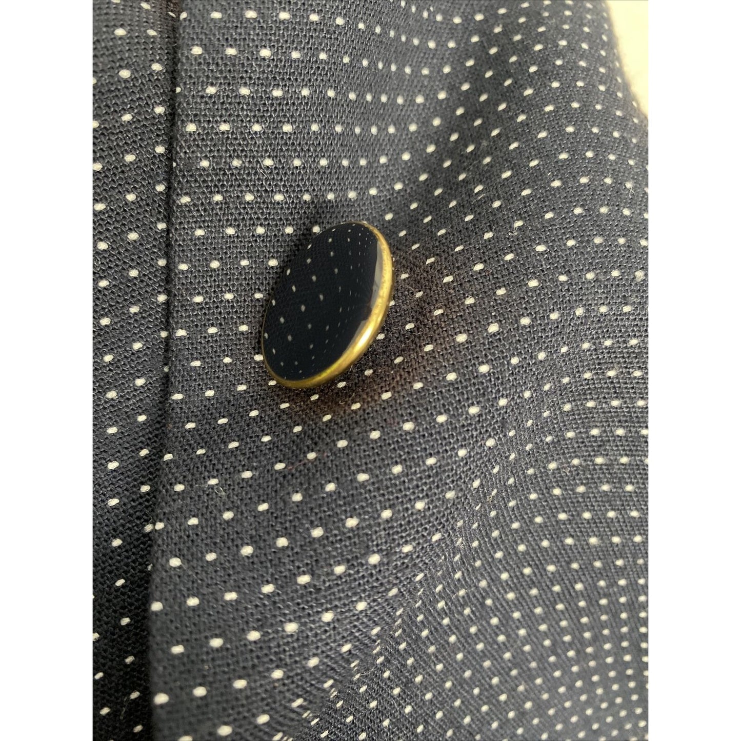VTG Karen Ellis Navy Blue Two Piece Pencil Skirt Suit Jacket Blazer Size 6