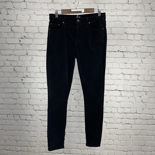 Citizens Of Humanity Black Velvety Rocket Hi-Rise Skinny Pants Size 30 (30x28)