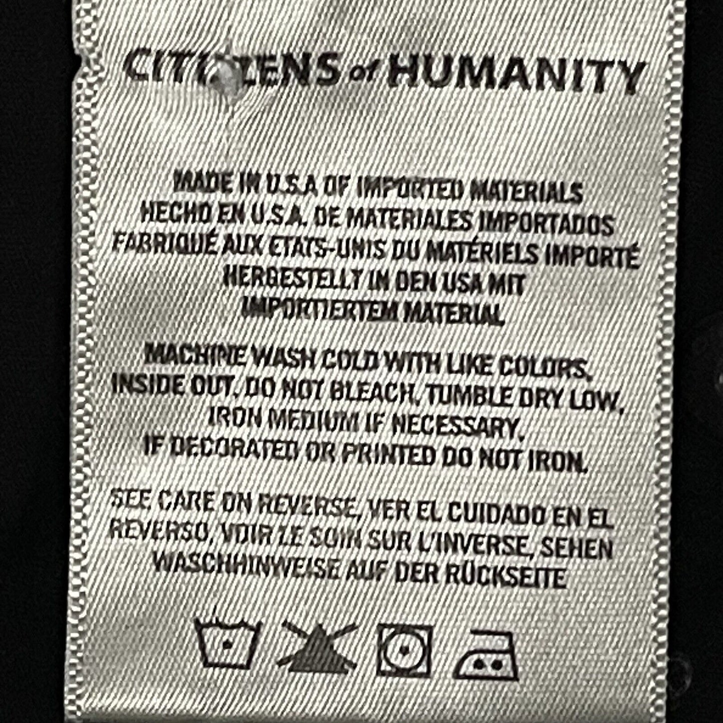 Citizens Of Humanity Black Velvety Rocket Hi-Rise Skinny Pants Size 30 (30x28)