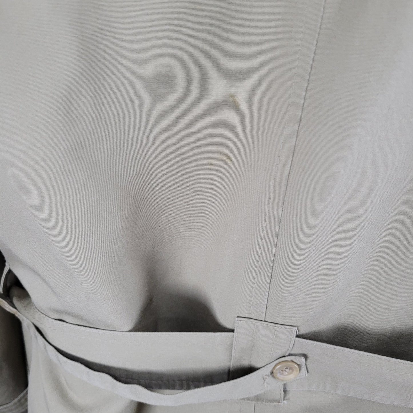 VTG Oleg Cassini Tan Brown Buttoned Belted Removable Liner Trench Coat 44R