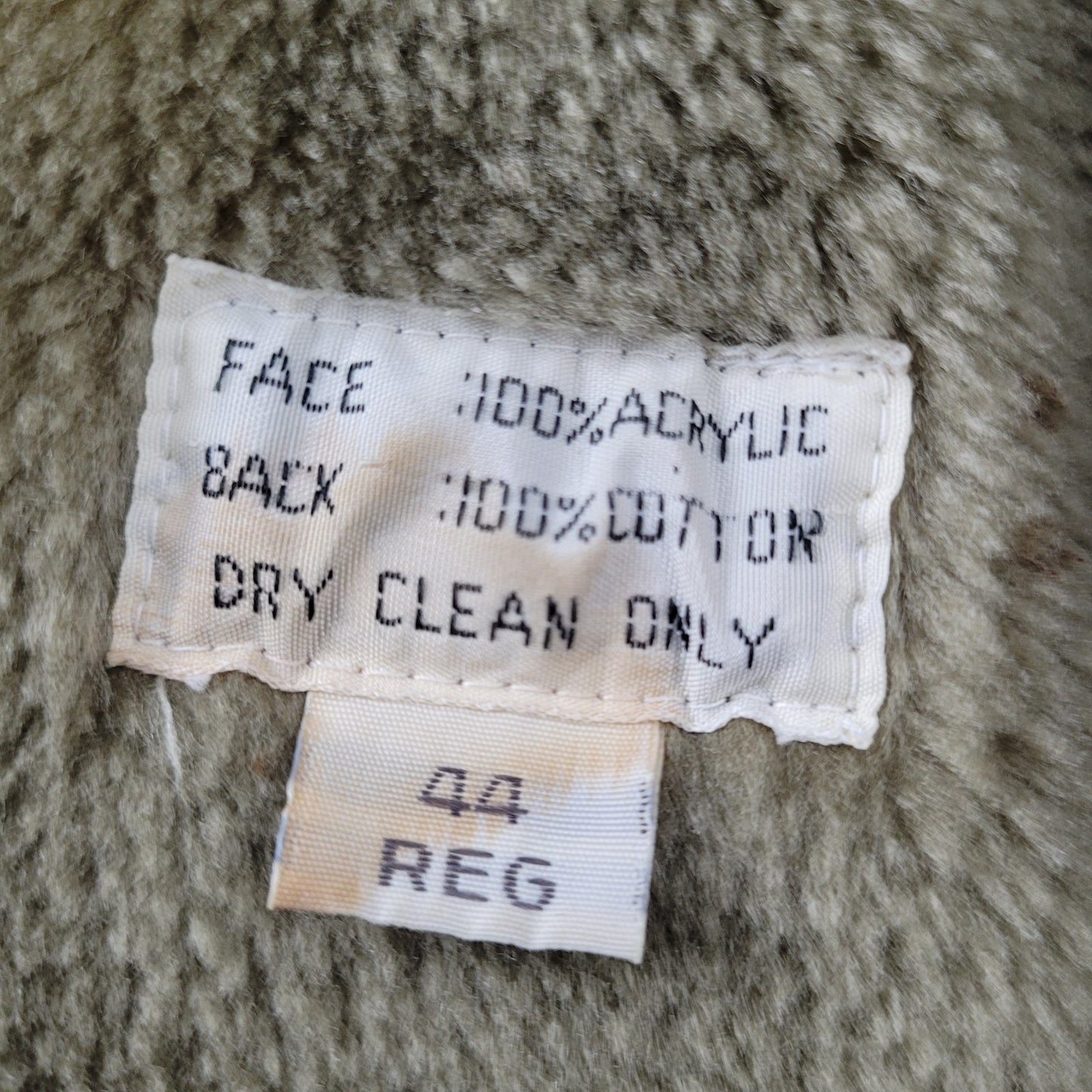 VTG Oleg Cassini Tan Brown Buttoned Belted Removable Liner Trench Coat 44R