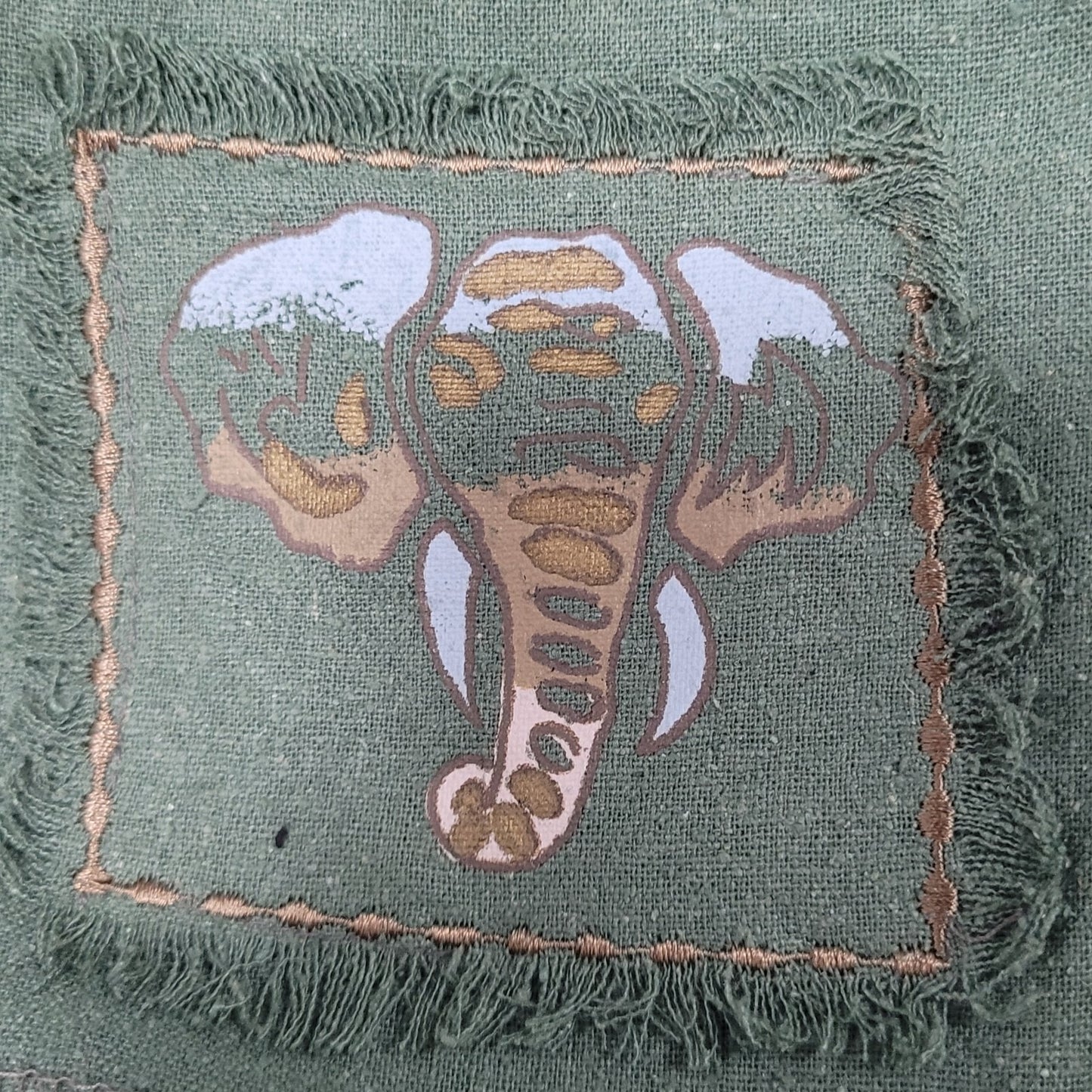 VTG C.A. Sport Green 100% Silk Lightweight Buttoned Lined Jacket Safari Large L