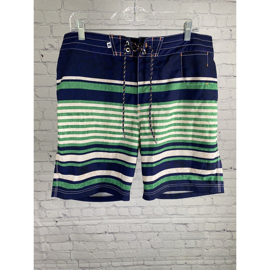 Sperry Top Sider Multicolor Striped Board Short Swim Trunks Men’s 36