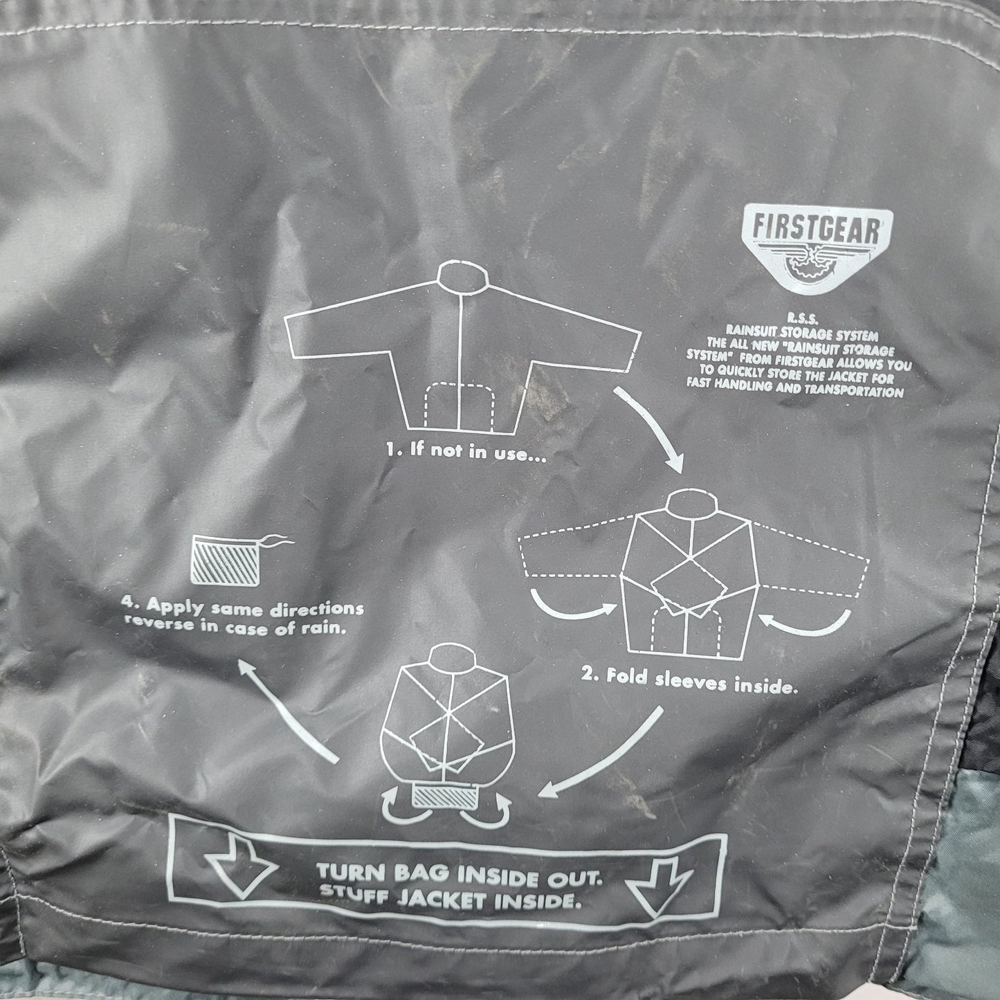 First Gear Premium Riding Equipment Intersport Hooded Rainman Jacket Size XL