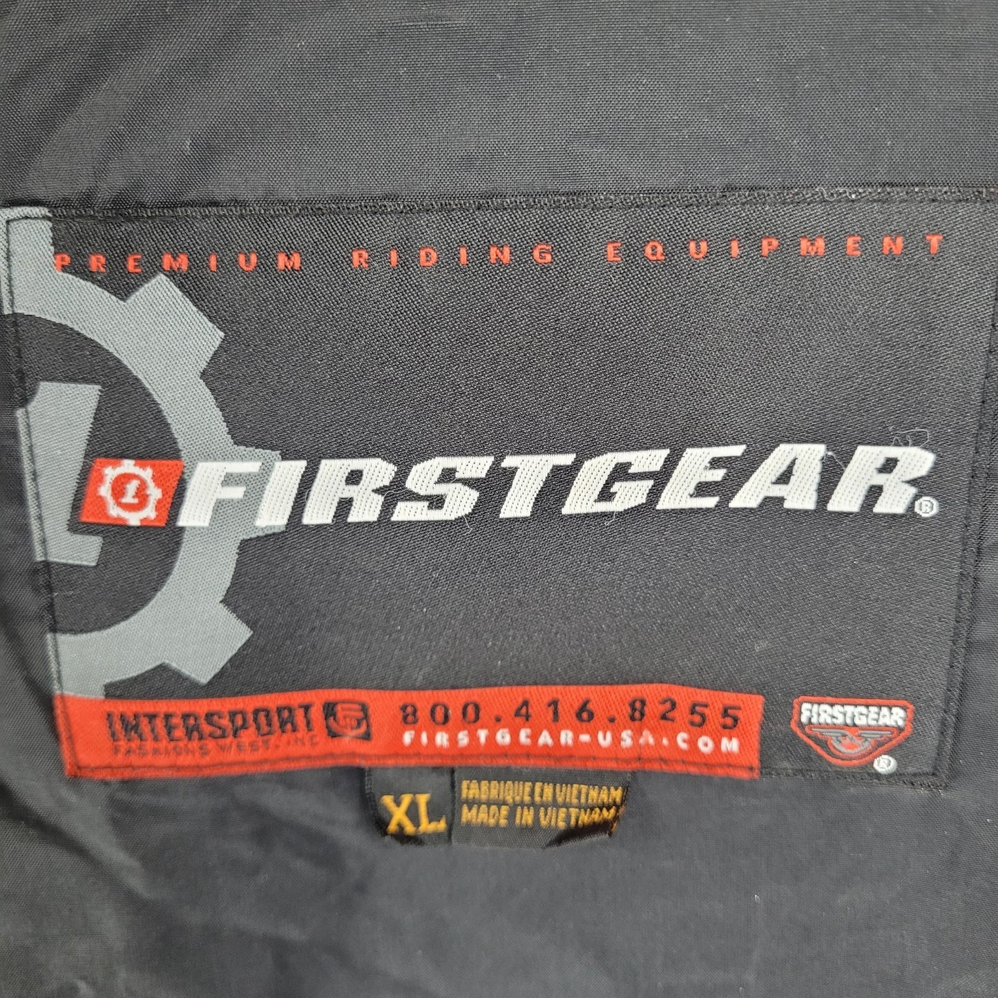First Gear Premium Riding Equipment Intersport Hooded Rainman Jacket Size XL