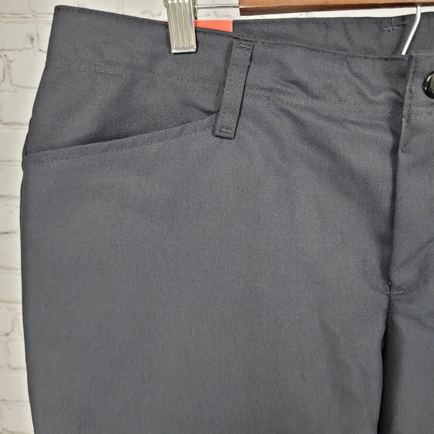 NWT Red Kap Black Twill Canvas Mid Rise Straight Workwear Pants Size 14 (34x31)