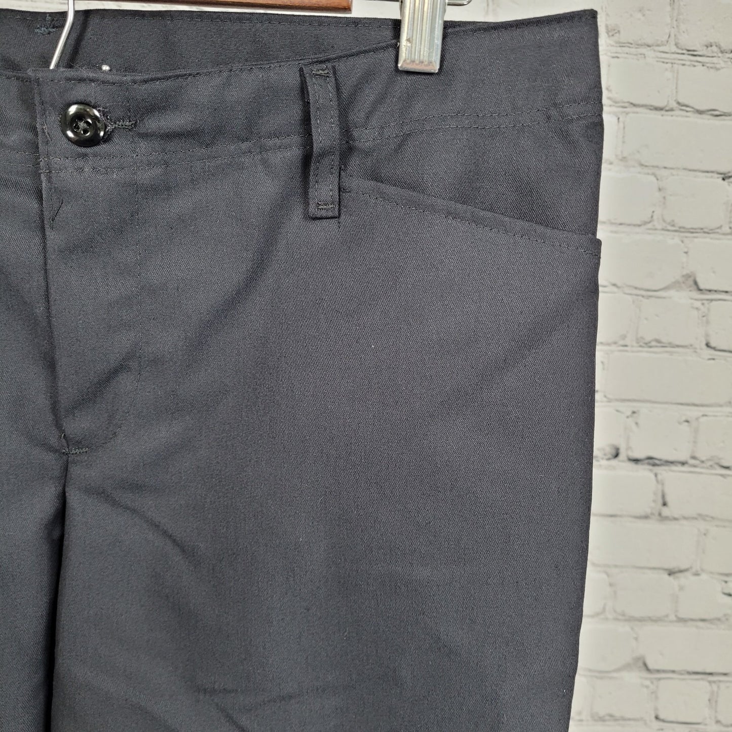 NWT Red Kap Black Twill Canvas Mid Rise Straight Workwear Pants Size 14 (34x31)