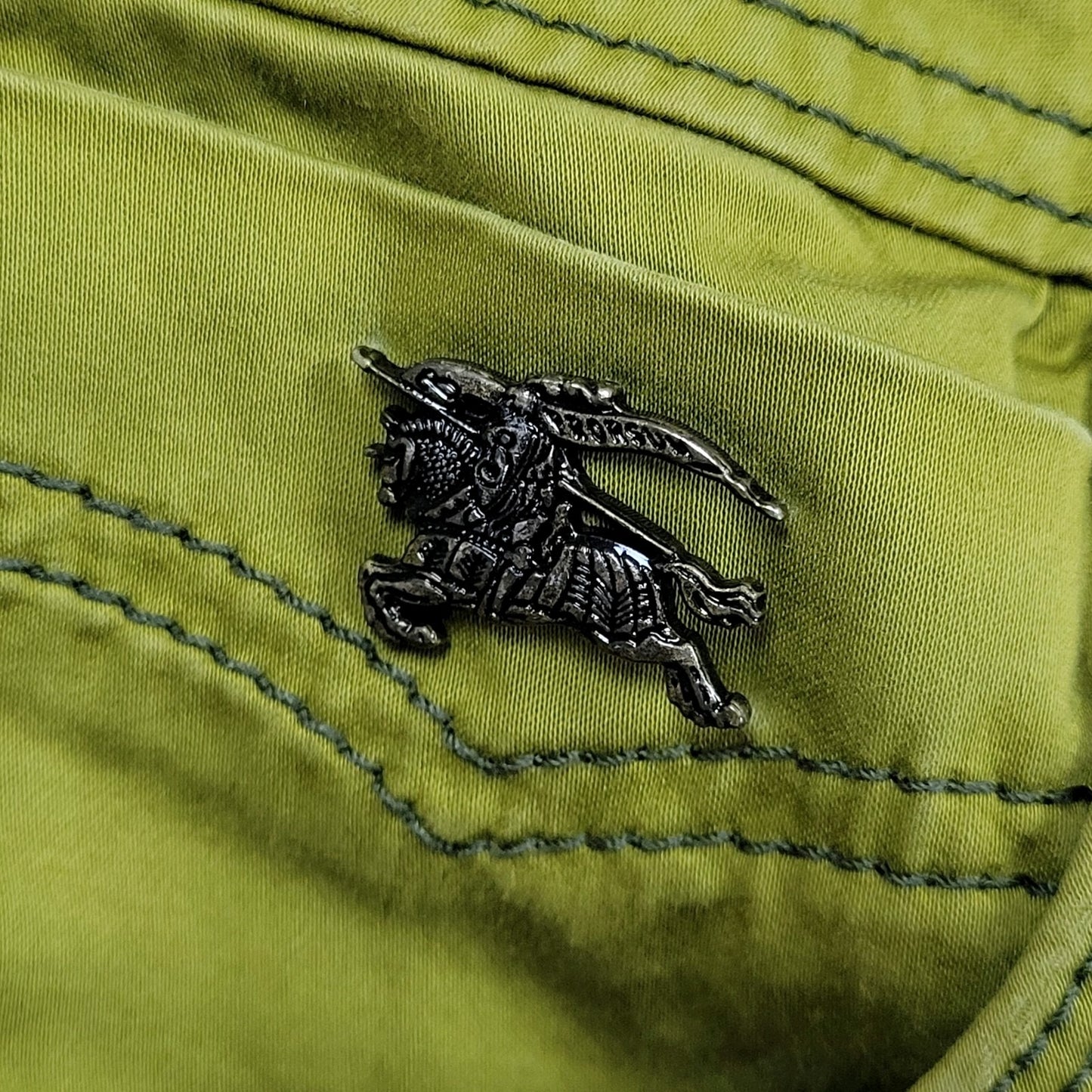 Burberry Brit Green Bayswater Skinny Zip Ankle Lightweight Jeans Size 29 (29x29)