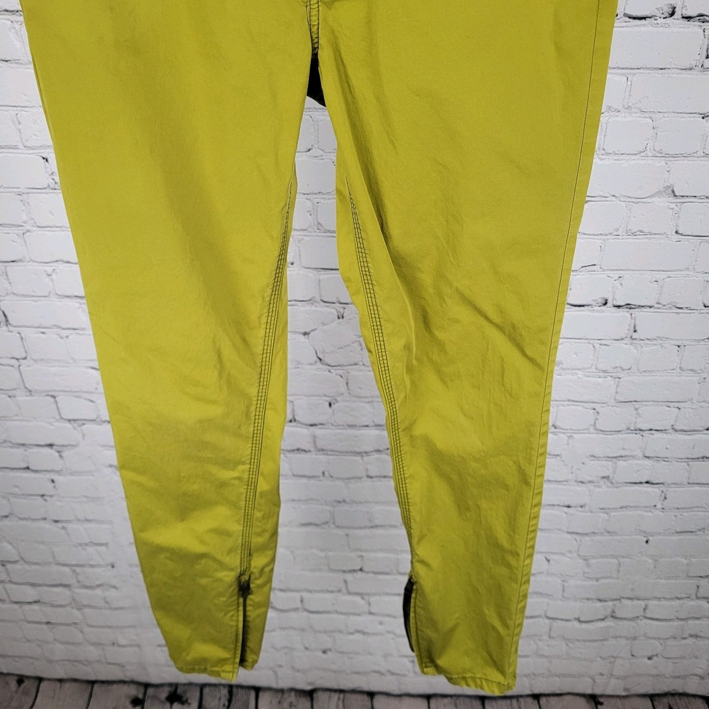Burberry Brit Green Bayswater Skinny Zip Ankle Lightweight Jeans Size 29 (29x29)