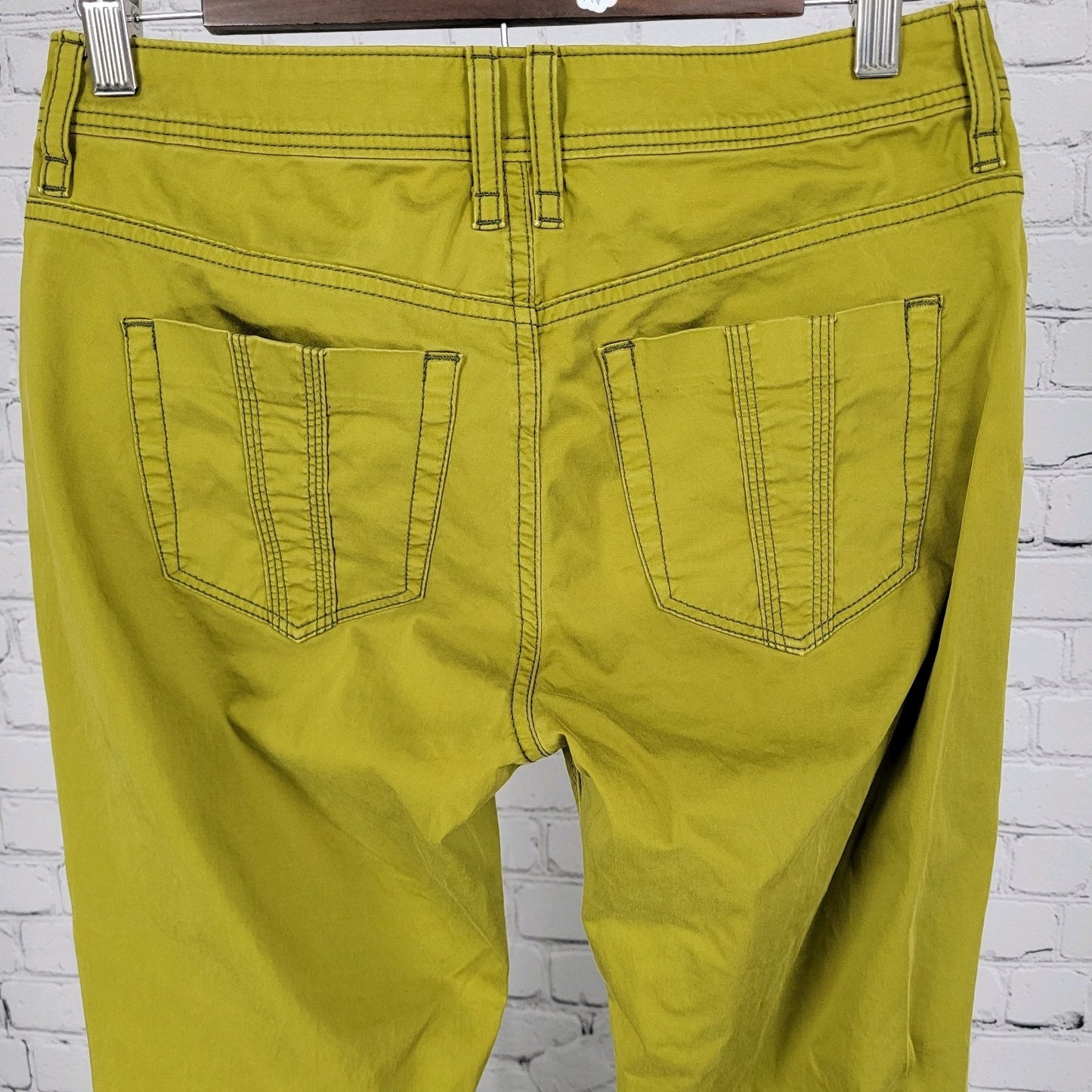 Burberry Brit Green Bayswater Skinny Zip Ankle Lightweight Jeans Size 29 (29x29)