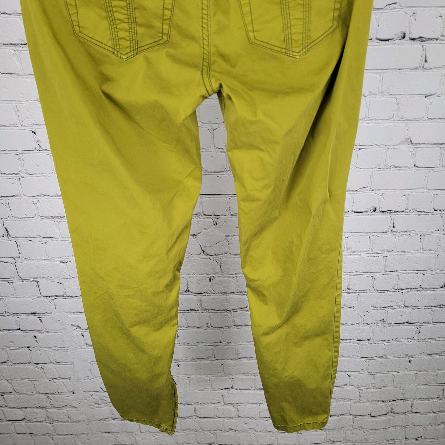 Burberry Brit Green Bayswater Skinny Zip Ankle Lightweight Jeans Size 29 (29x29)