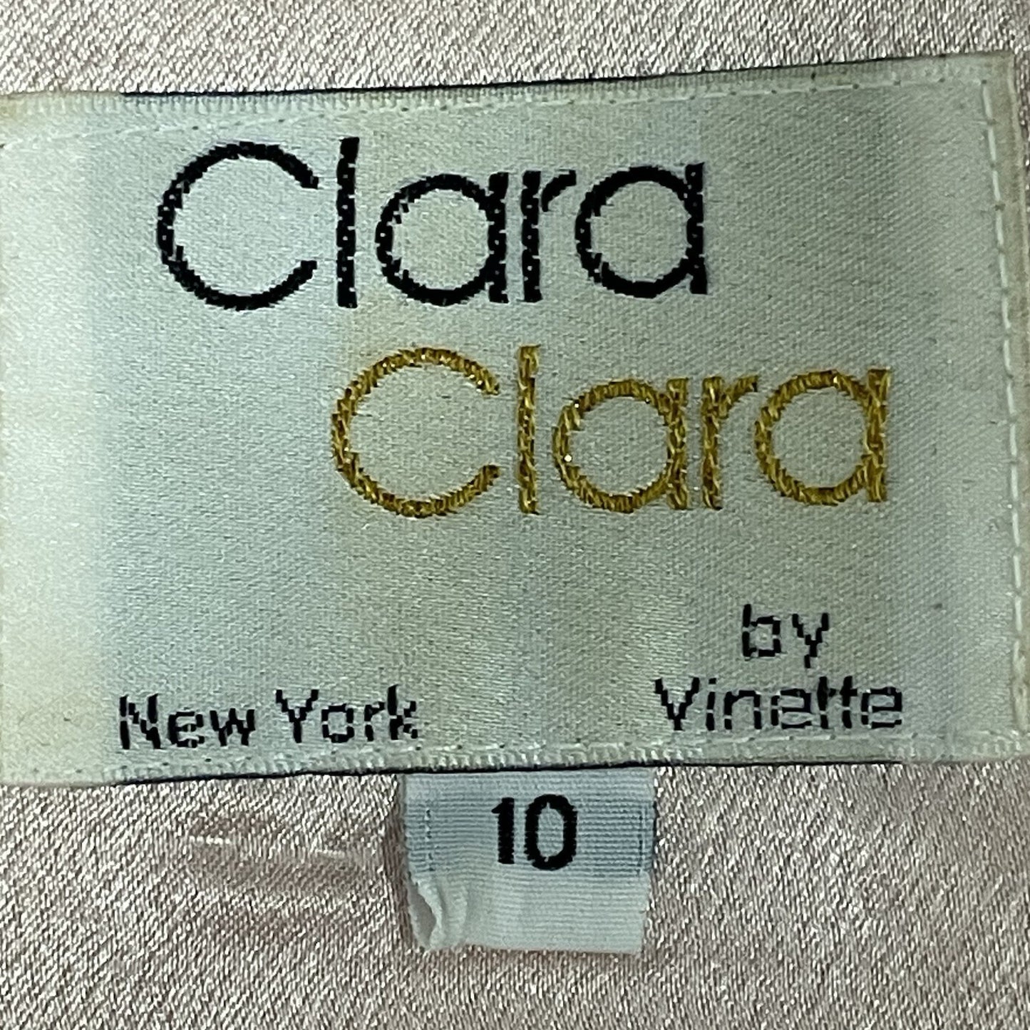 VTG Clara Clara By Vinette Pink Rhinestone Accent Sleeveless Blouse Top Size 10