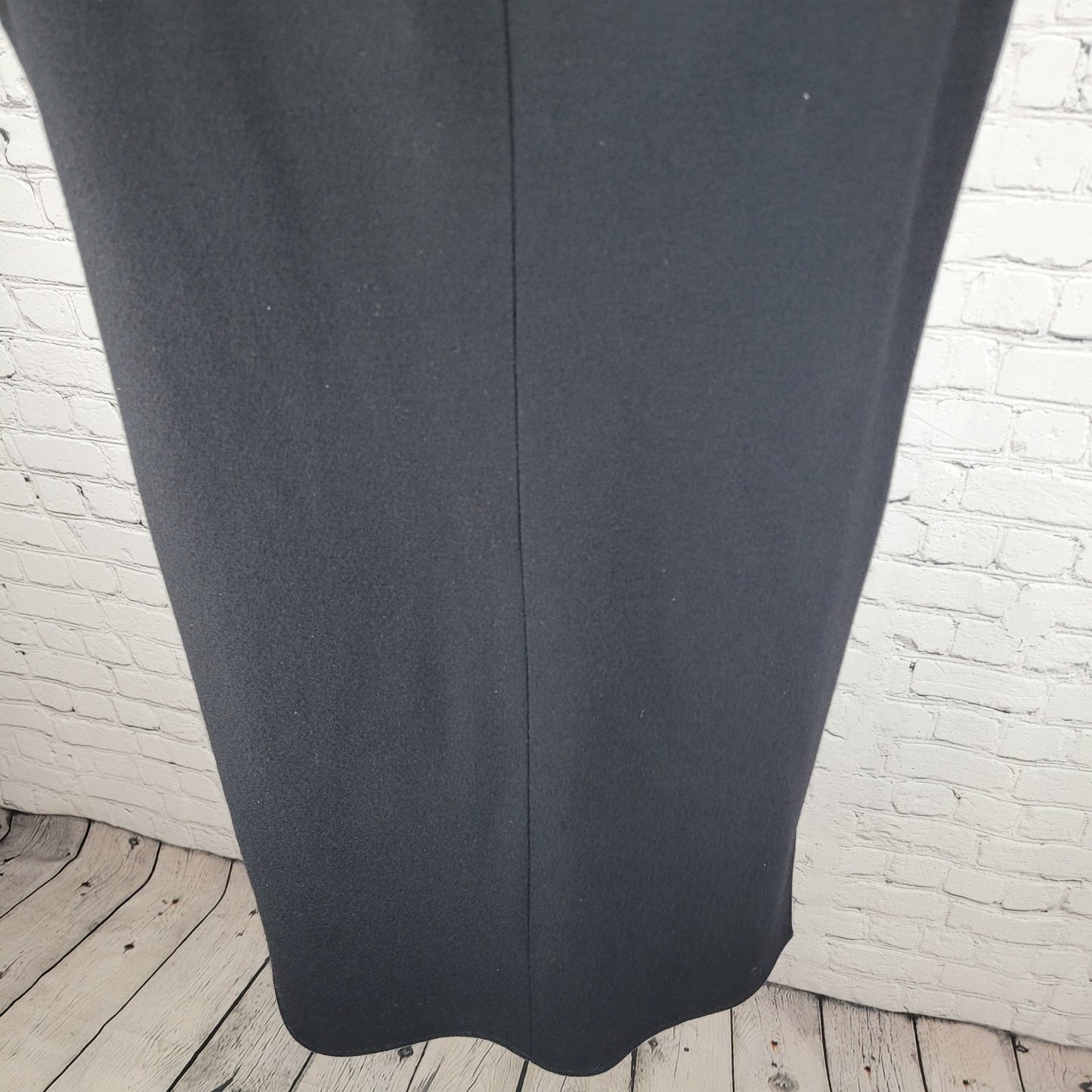 Rebecca Moses Black Sleeveless Shift Midi Dress Italy Made Size Medium M