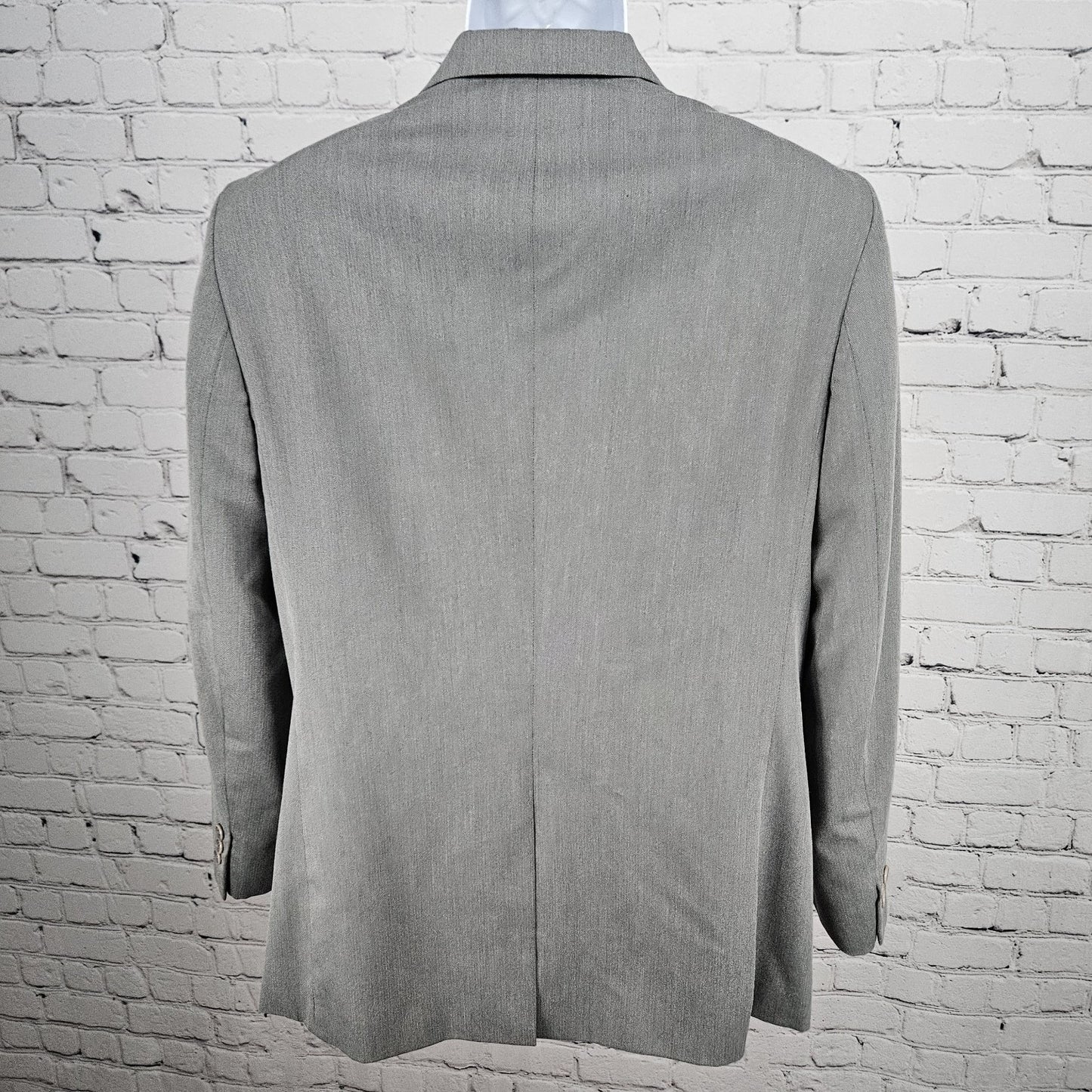 Zara Man Basic Grey 2 Button Single Vented Notch Suit Blazer Sport Coat 42