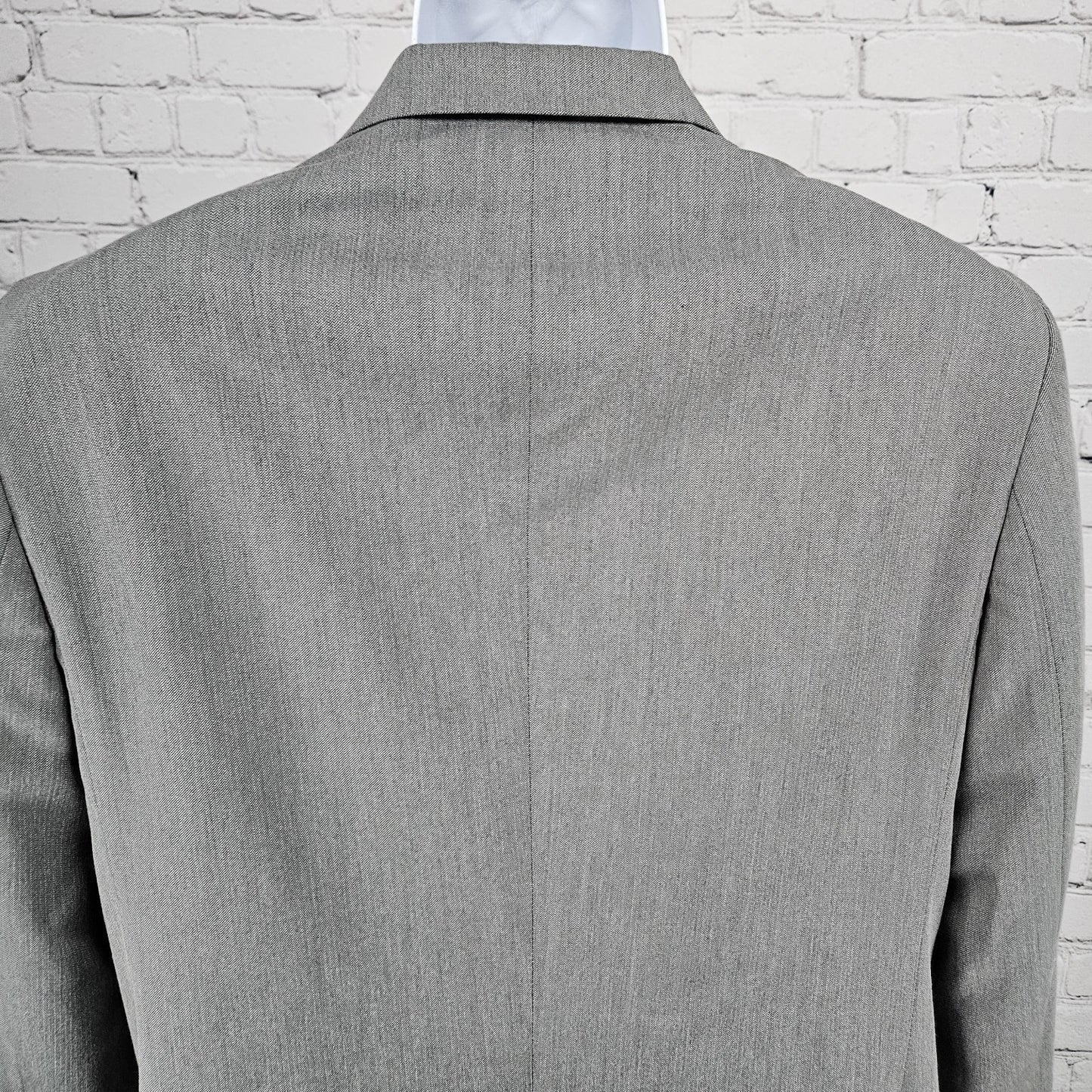 Zara Man Basic Grey 2 Button Single Vented Notch Suit Blazer Sport Coat 42
