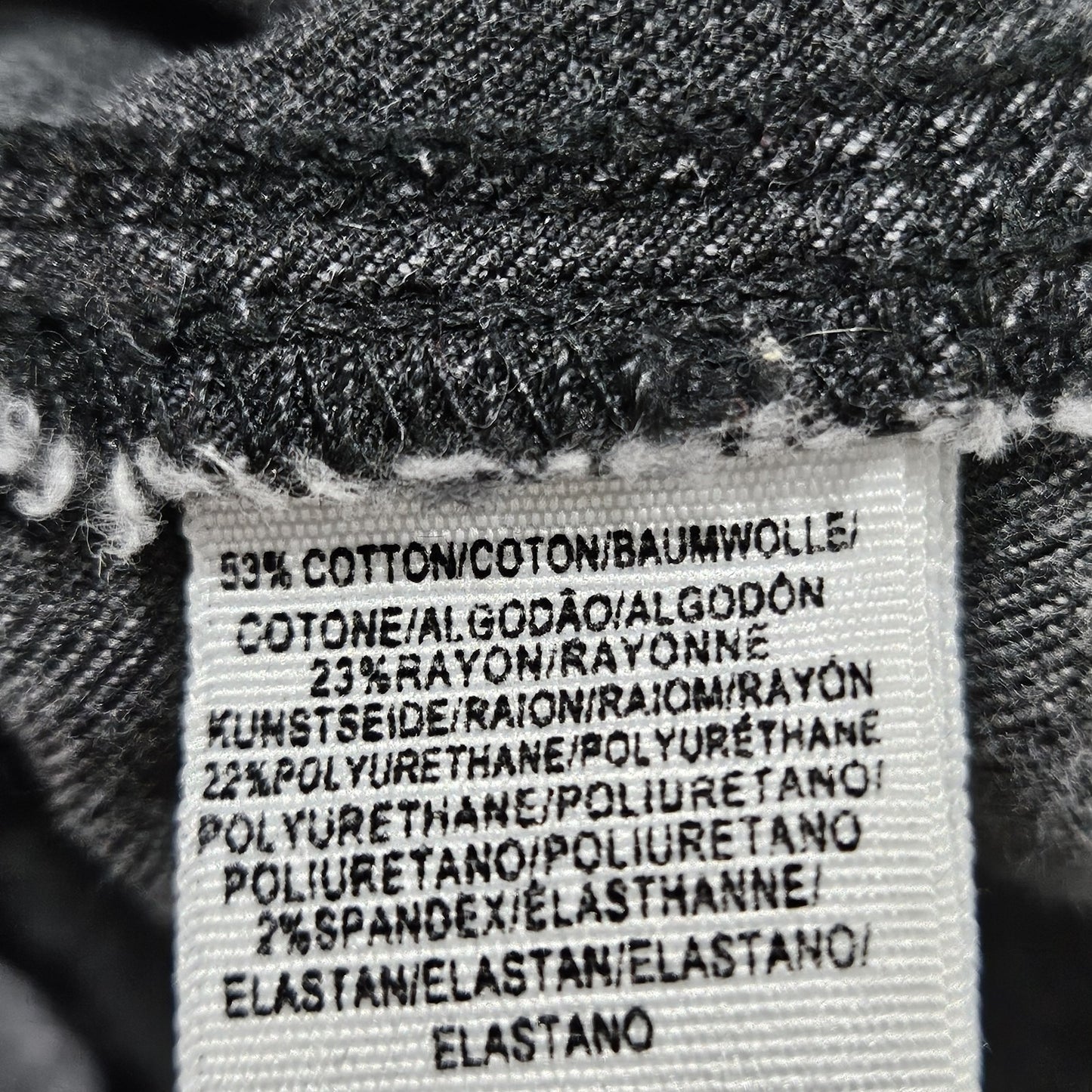 Free People Grey Mid Rise Raw Hem Super Flare Stretch Jeans 25 (24x33)