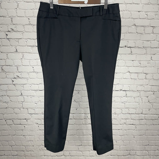 NWT Talbots Newport Black Mid Rise Stretch Ankle Dress Pants Size 12WP (34x27)
