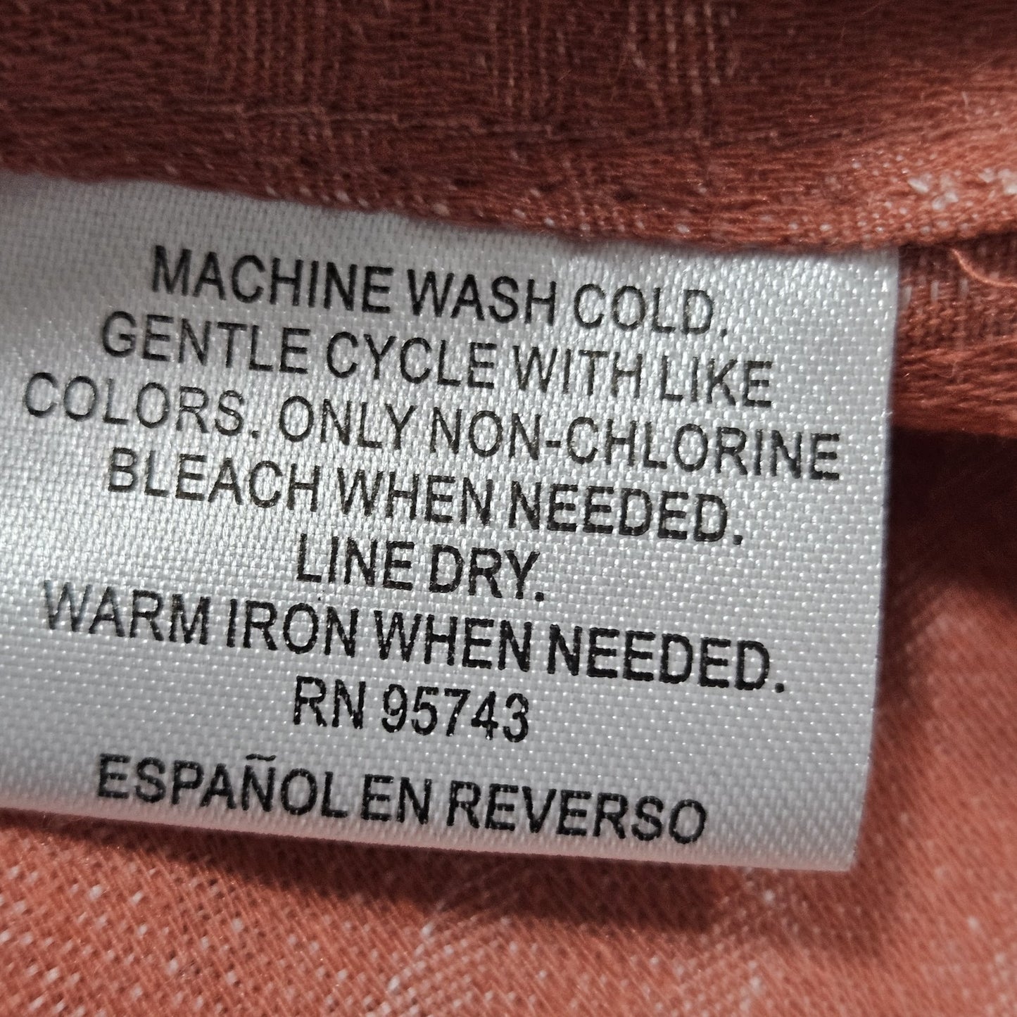 NWT Tasso Elba Island Pink Silk Linen Fern Woven Hawaiian Button Up Shirt Large