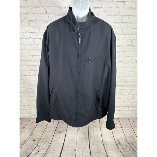 Ascot Sport Outdoor Stylers Dark Blue Full Zip Mock Neck Men’s Jacket 6XL