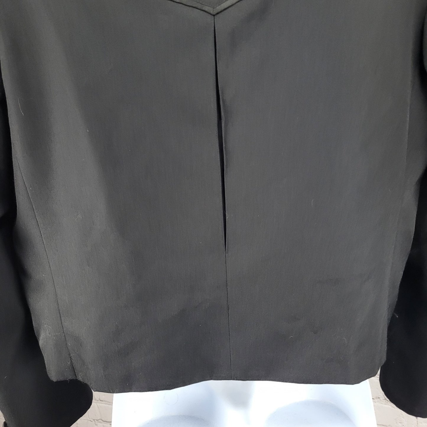 Circle S Black Wool Blend Western Cutaway 2 Button Notch Suit Jacket Blazer 48L