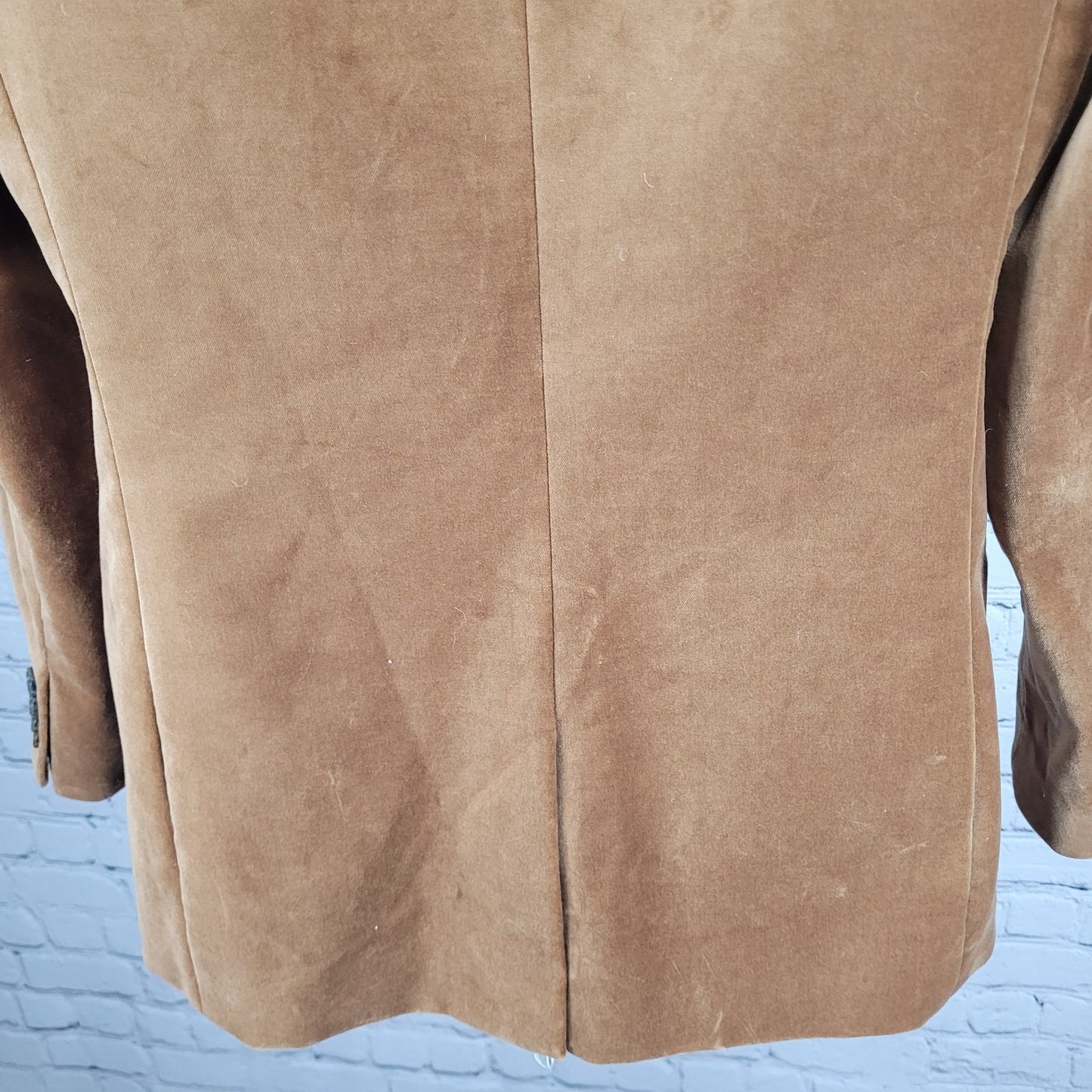 J.Crew Brown Velvet Willa Stretch 1 Button Vented Notch Blazer Suit Jacket 8