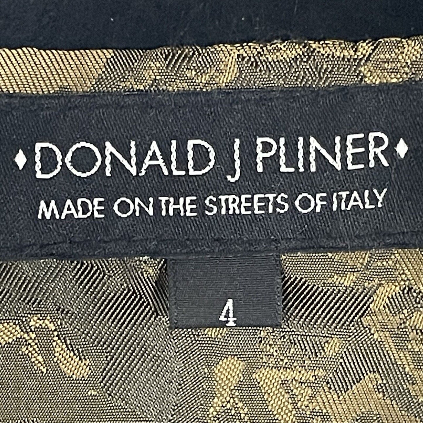 Donald J Pliner Black Suede A Line Mini Skirt Zipped Lined Italy Made Size 4