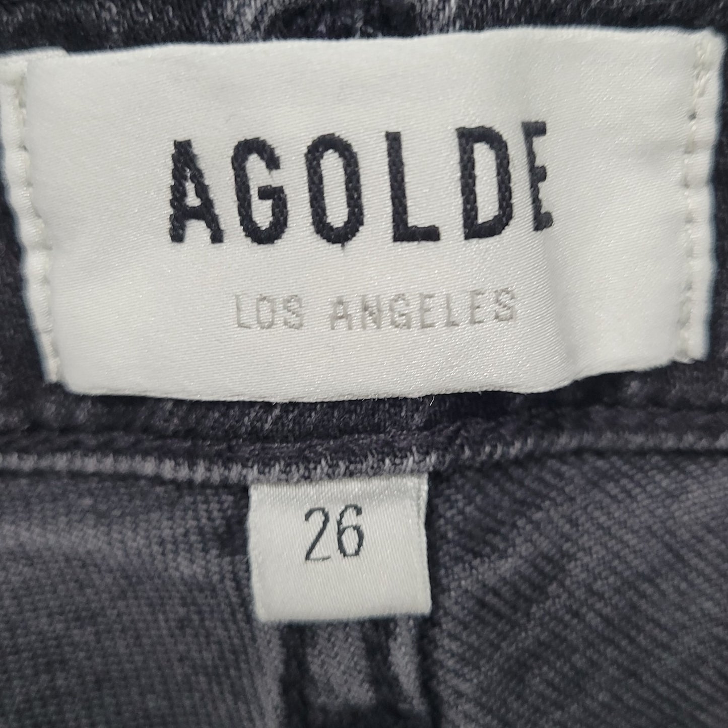 AGOLDE LA Grey Denim High Rise Straight Leg Jeans Size 26 (26x29)