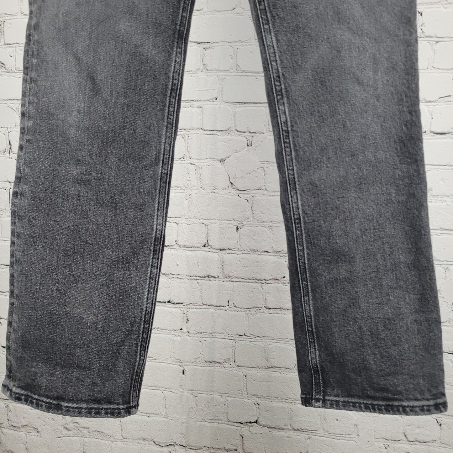 AGOLDE LA Grey Denim High Rise Straight Leg Jeans Size 26 (26x29)
