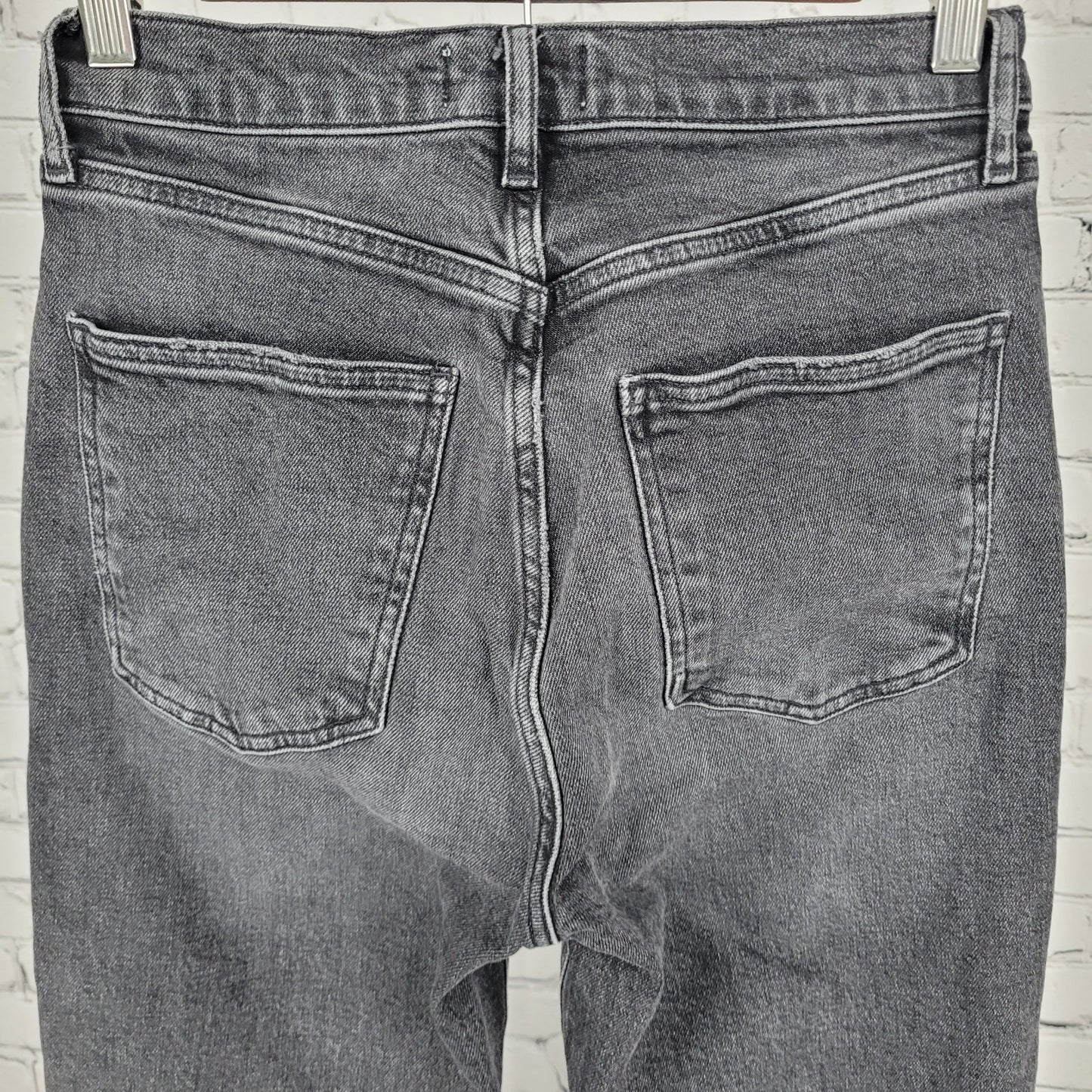 AGOLDE LA Grey Denim High Rise Straight Leg Jeans Size 26 (26x29)