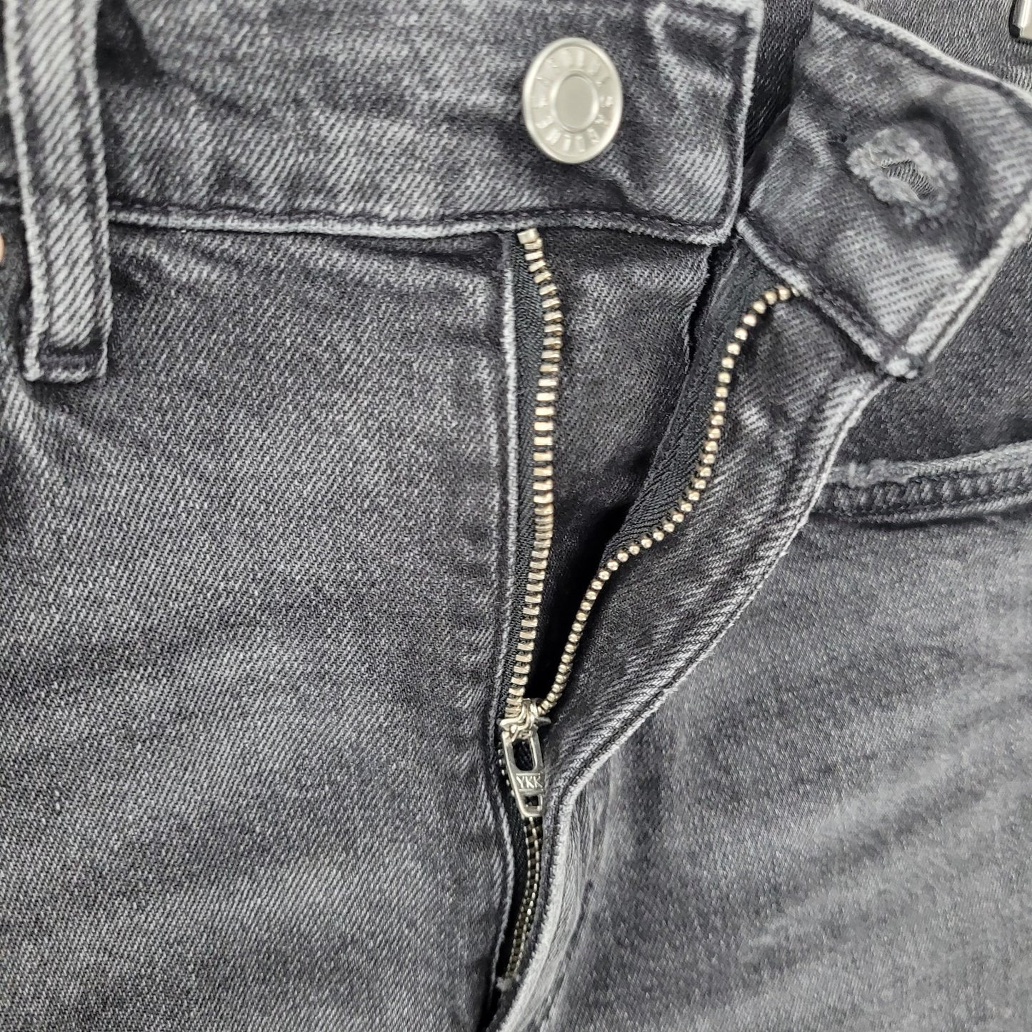 AGOLDE LA Grey Denim High Rise Straight Leg Jeans Size 26 (26x29)