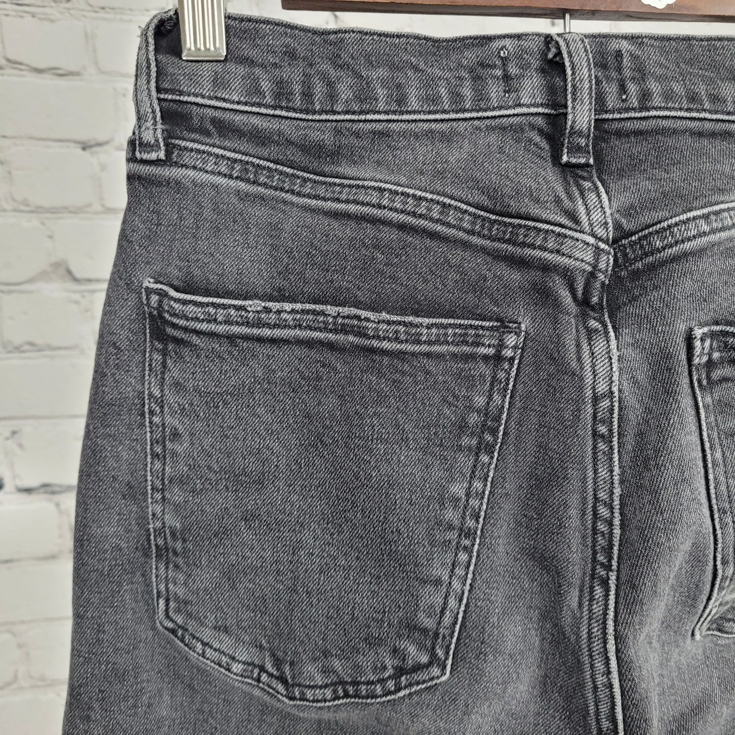 AGOLDE LA Grey Denim High Rise Straight Leg Jeans Size 26 (26x29)