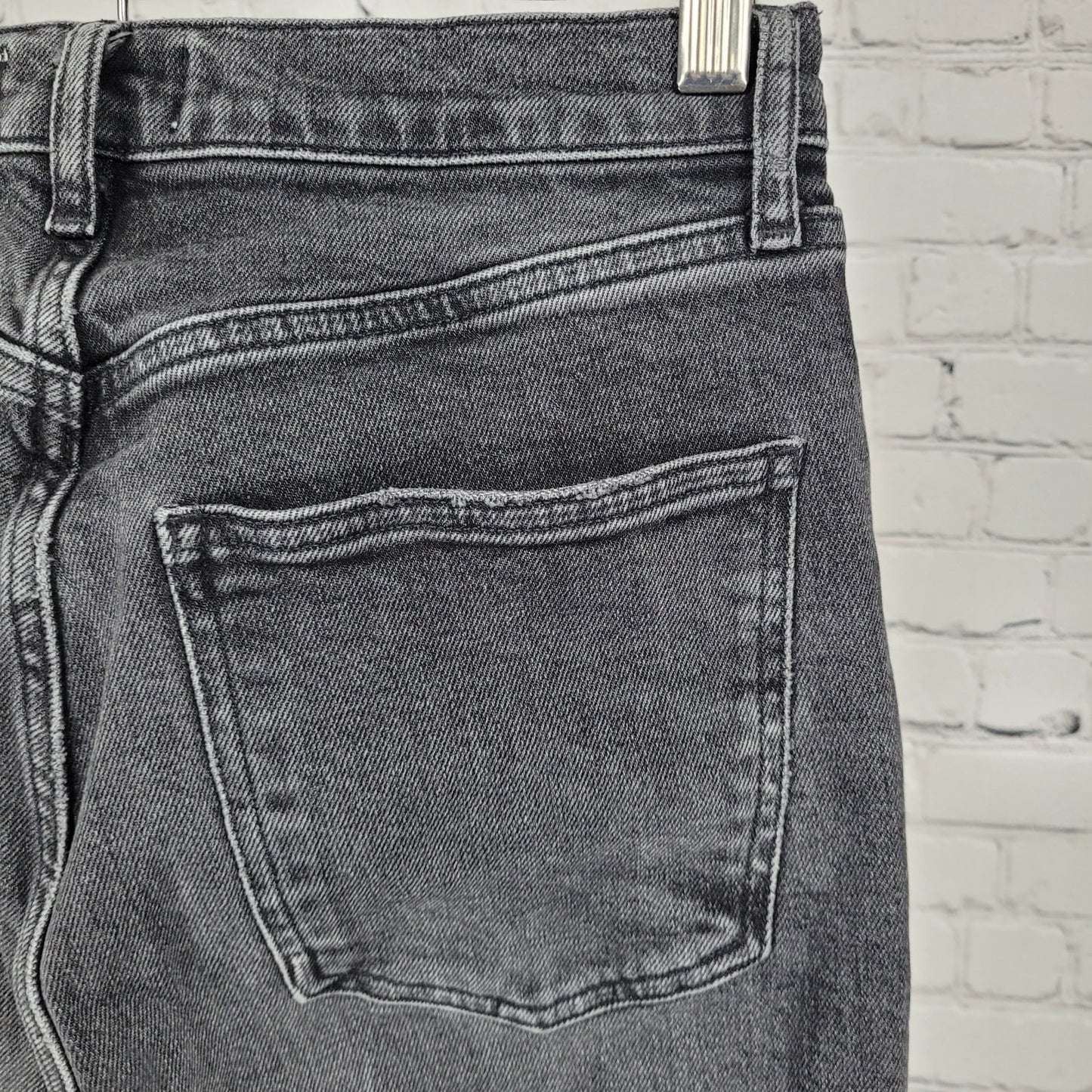AGOLDE LA Grey Denim High Rise Straight Leg Jeans Size 26 (26x29)