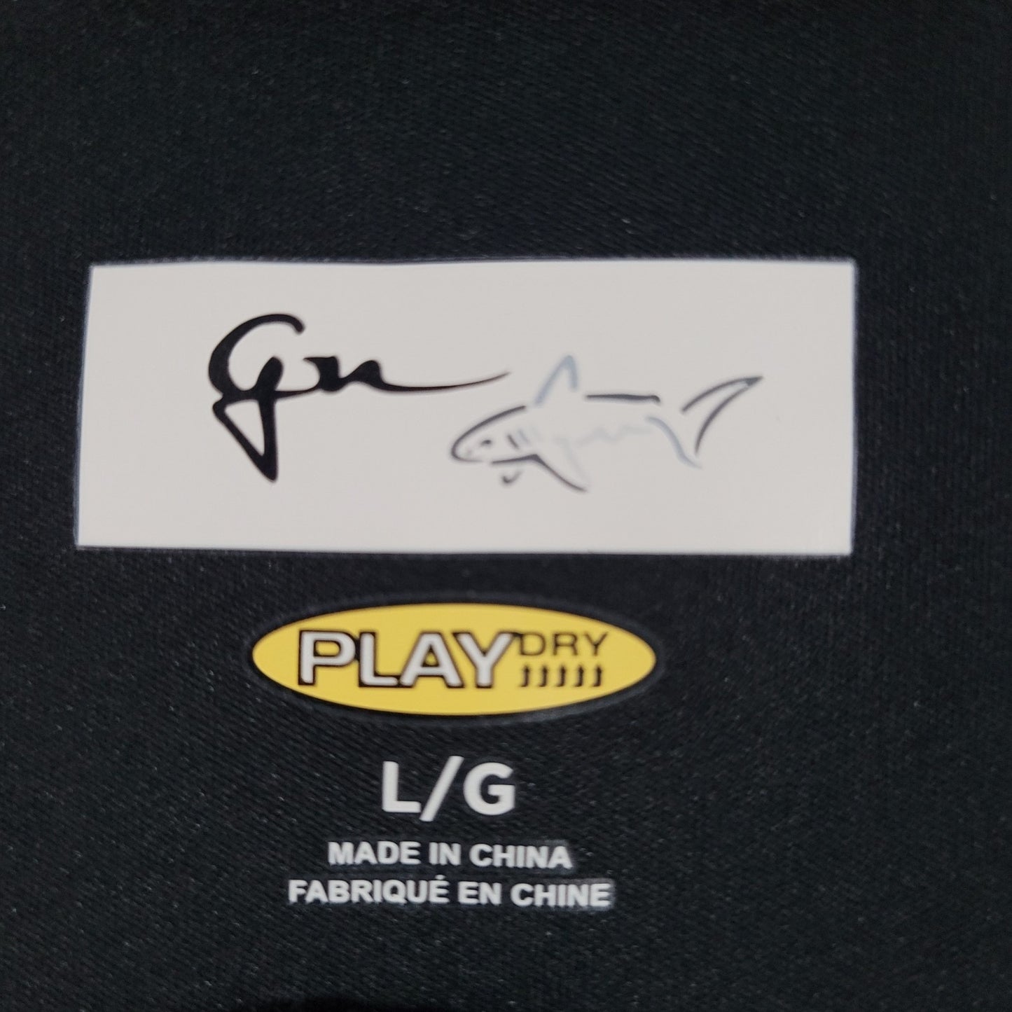 Greg Norman PGA National Palm Beach Black Short Sleeve Golf Shirt Top Large L