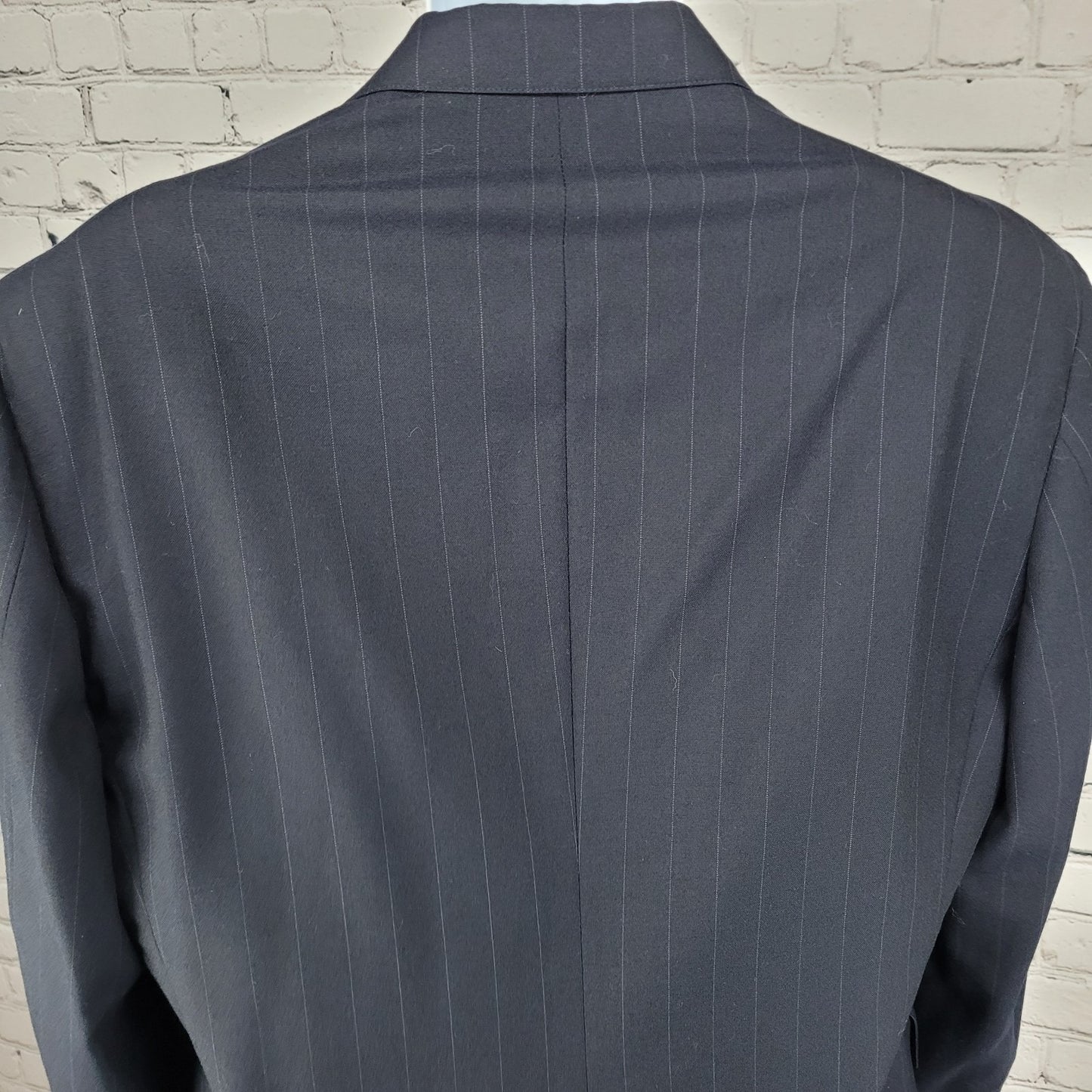 Kilgour French Stanbury Navy 100% Wool Full Suit Set Jacket 42 Pants 36x27 USA