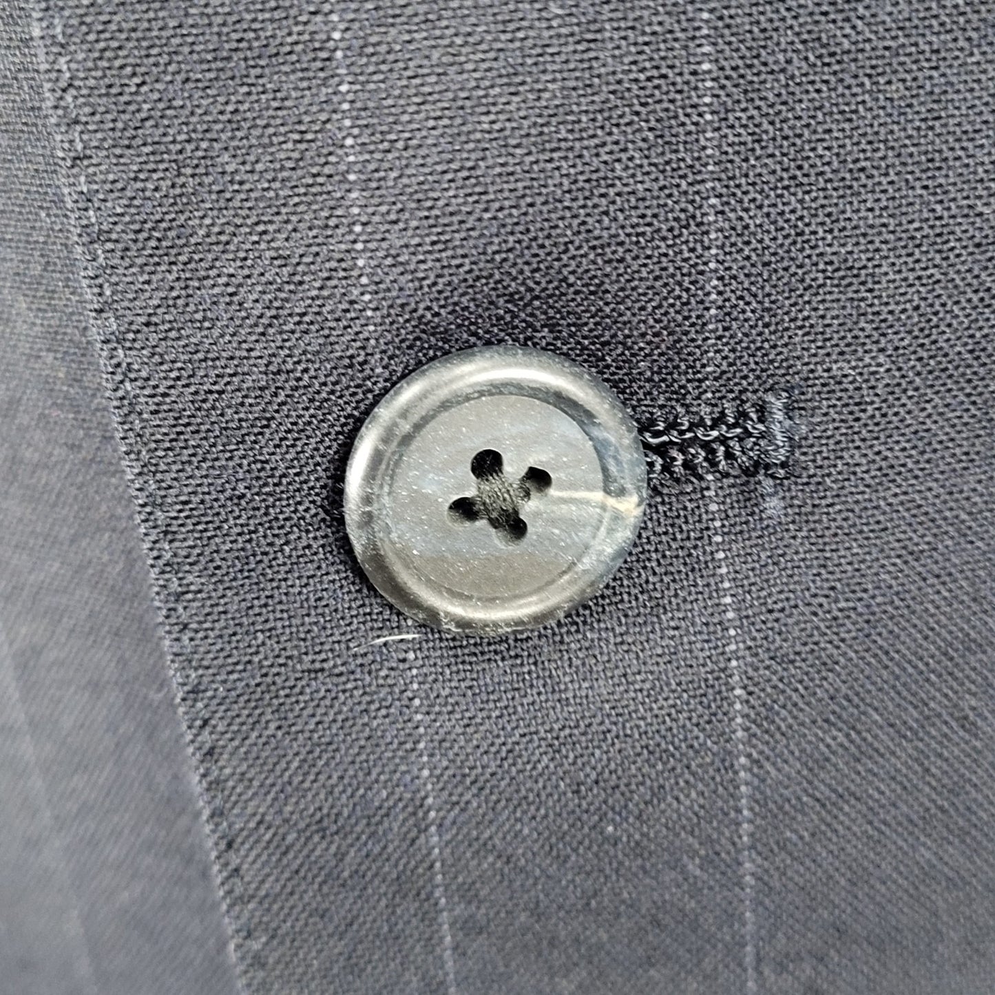 Kilgour French Stanbury Navy 100% Wool Full Suit Set Jacket 42 Pants 36x27 USA