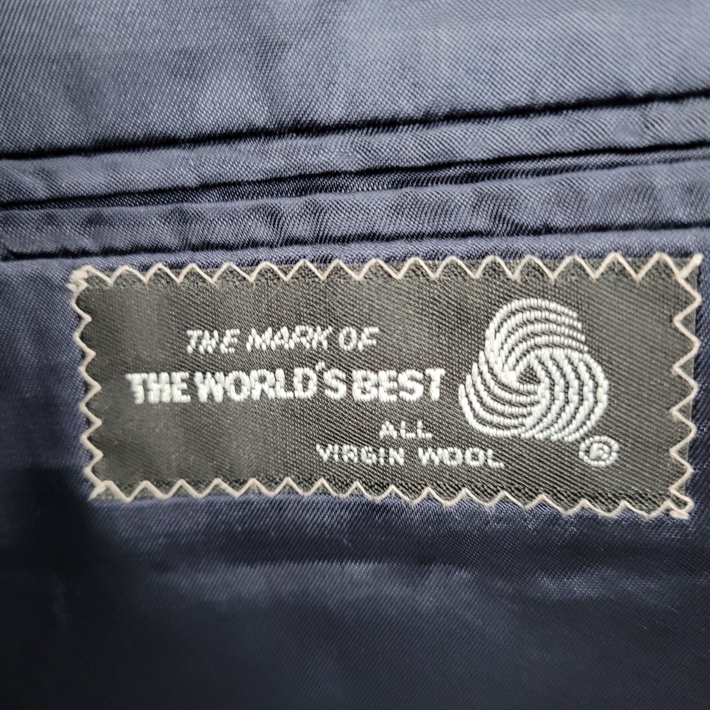 Kilgour French Stanbury Navy 100% Wool Full Suit Set Jacket 42 Pants 36x27 USA