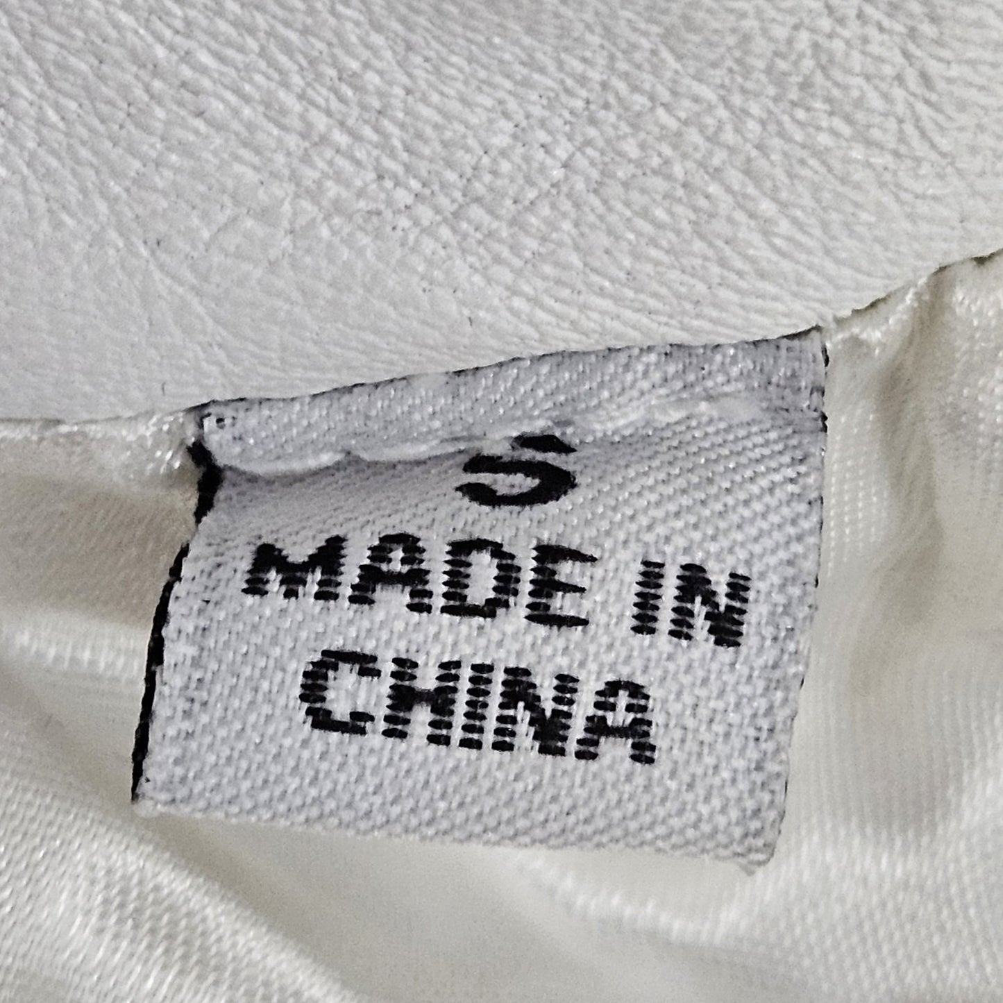 Andrew Marc NY White Genuine Leather Full Zip Lined Pockets Moto Jacket Small S