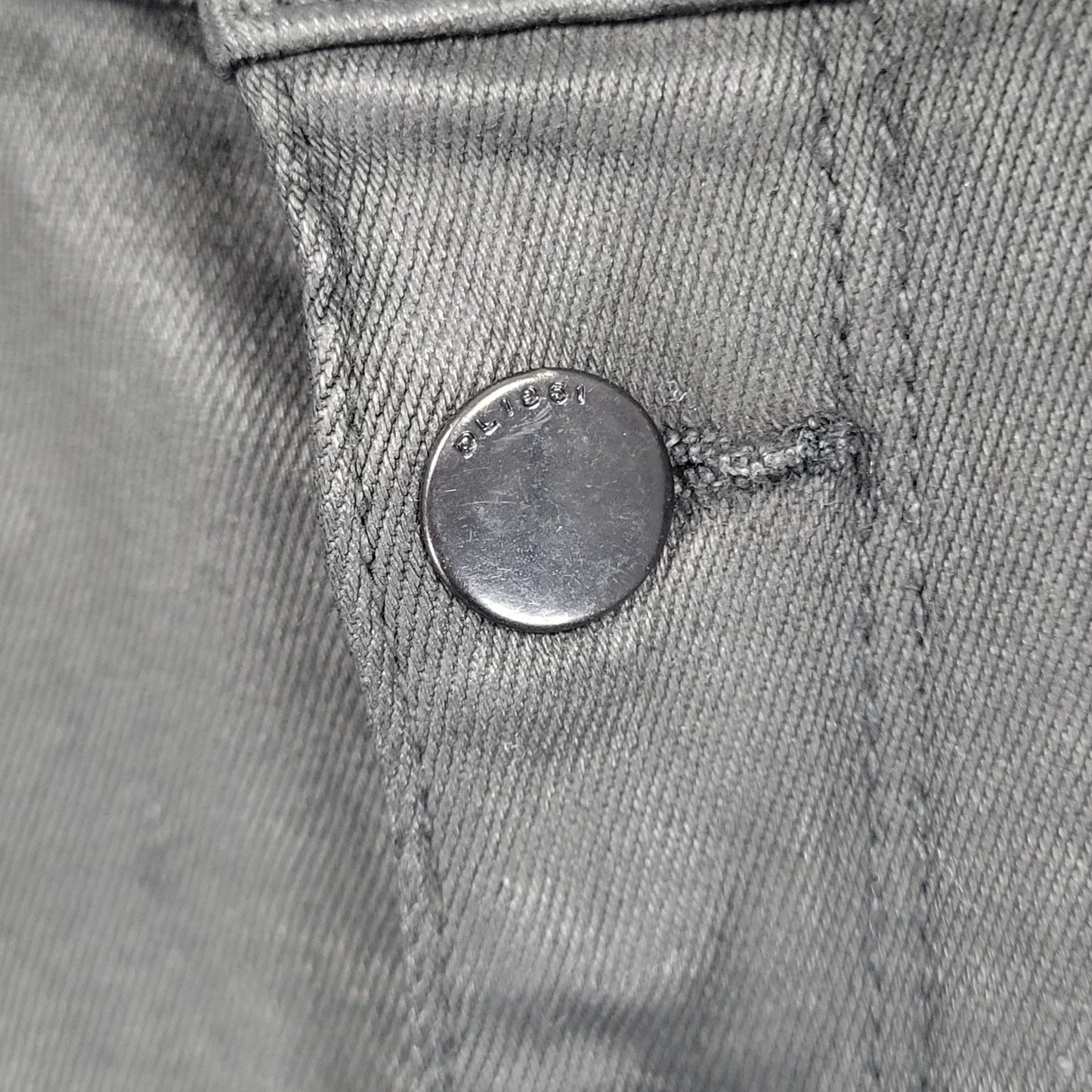 DL1961 Black Coated Chloe Skinny High Rise DL Ultimate Skinny Pants 14 (24x28)