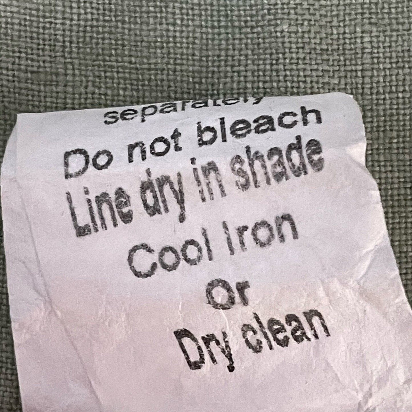 Valentina Naldi Green Linen Crochet Open Top Lightweight Italy Made Size O/S