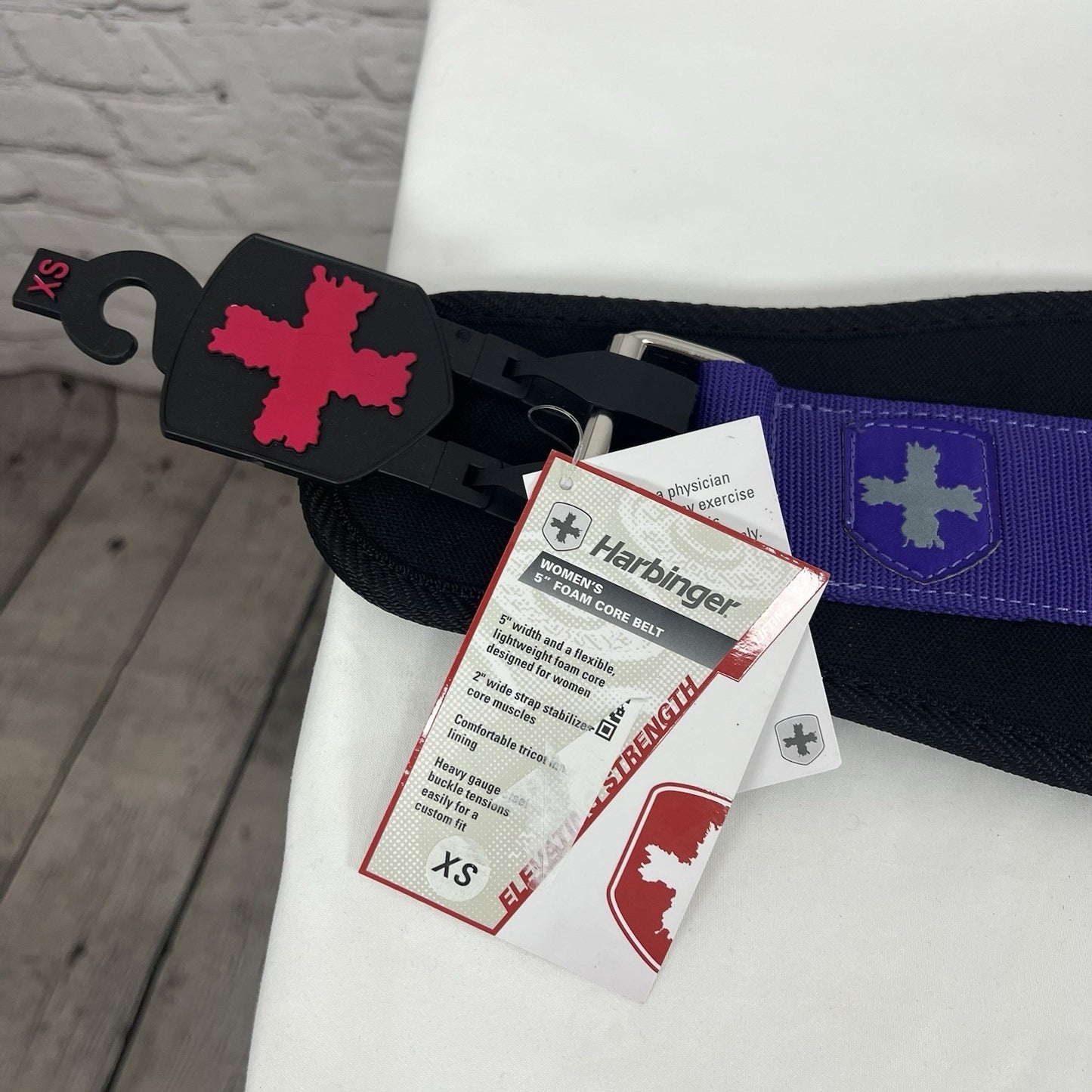 NWT Harbinger Purple Black Women’s 5” Foam Padded Core Support Belt Lifting XS