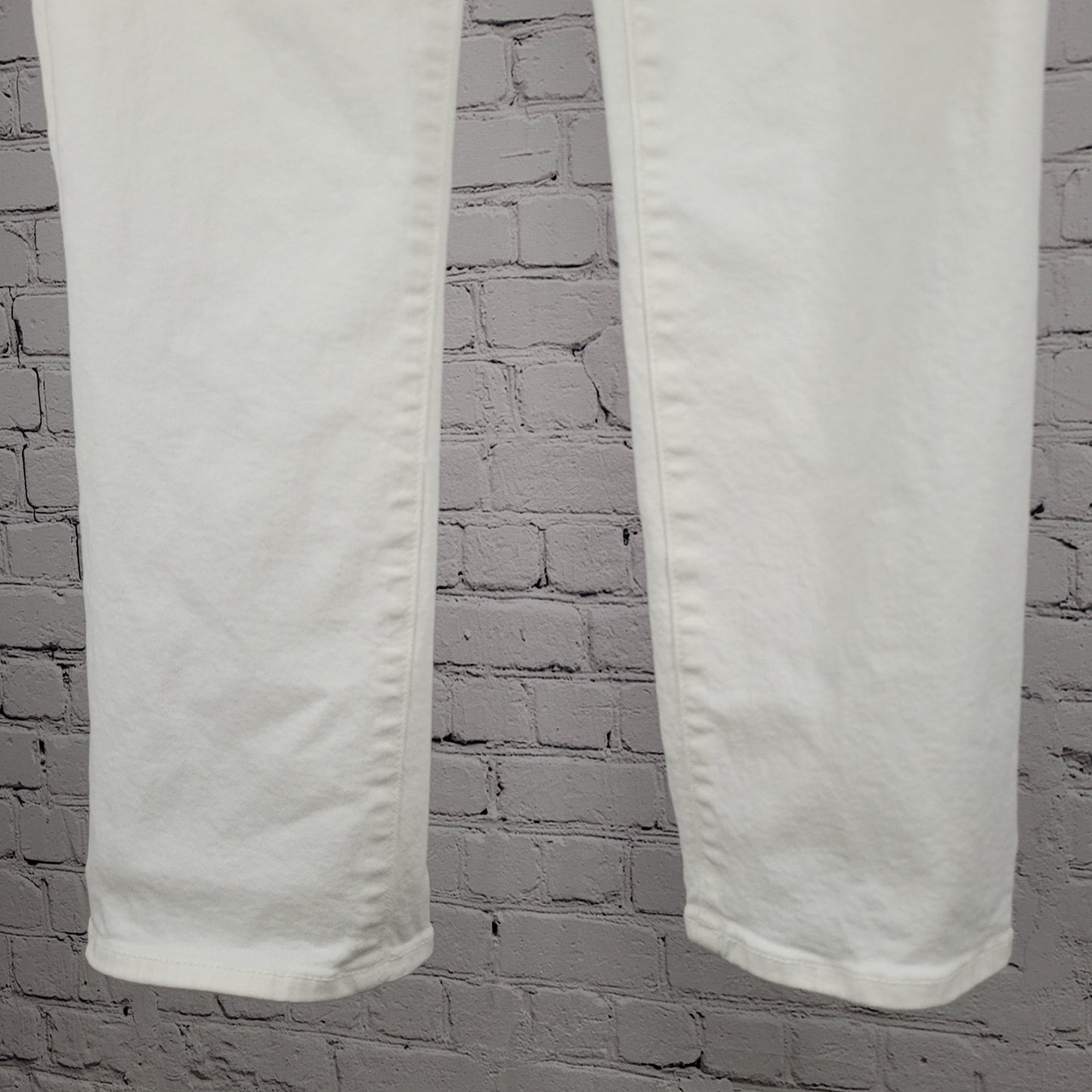Paige White Denim Hoxton Straight Ankle Mid Rise Jeans USA Made Size 29 (29x27)