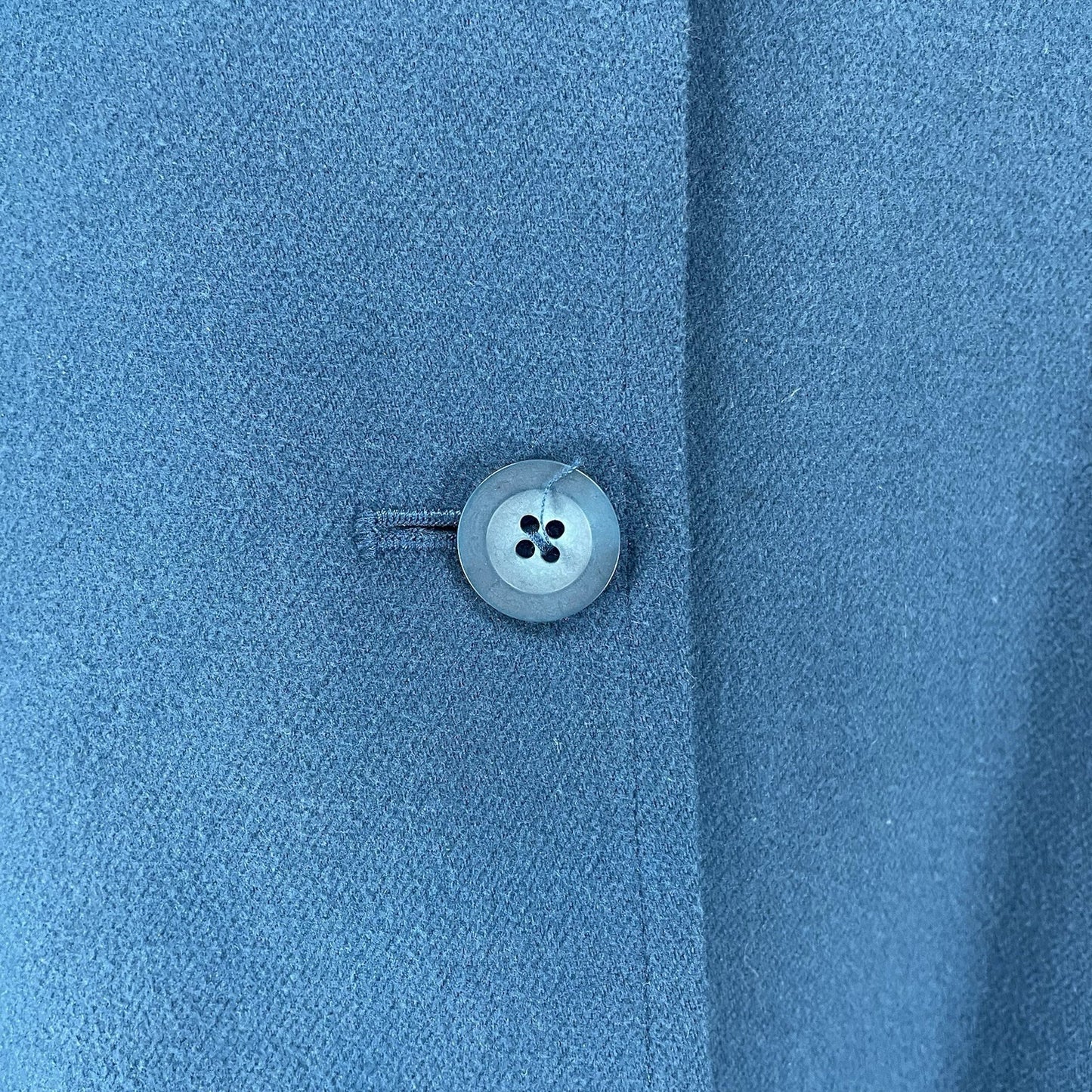 Nordstrom Blue Button Up Collared Lined Side Slits Pockets Jacket Size Medium M
