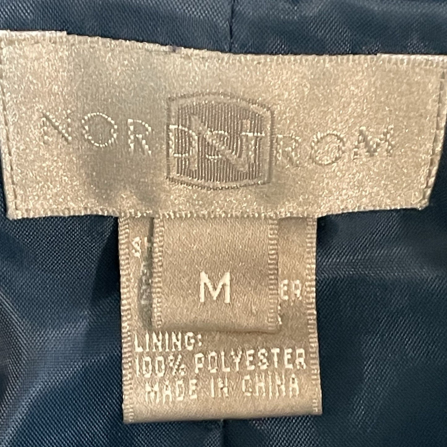 Nordstrom Blue Button Up Collared Lined Side Slits Pockets Jacket Size Medium M