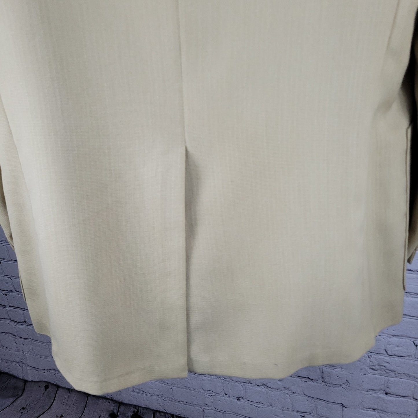 VTG Unbranded Tan 2 Button Single Vented Notch Blazer Sport Coat USA 44