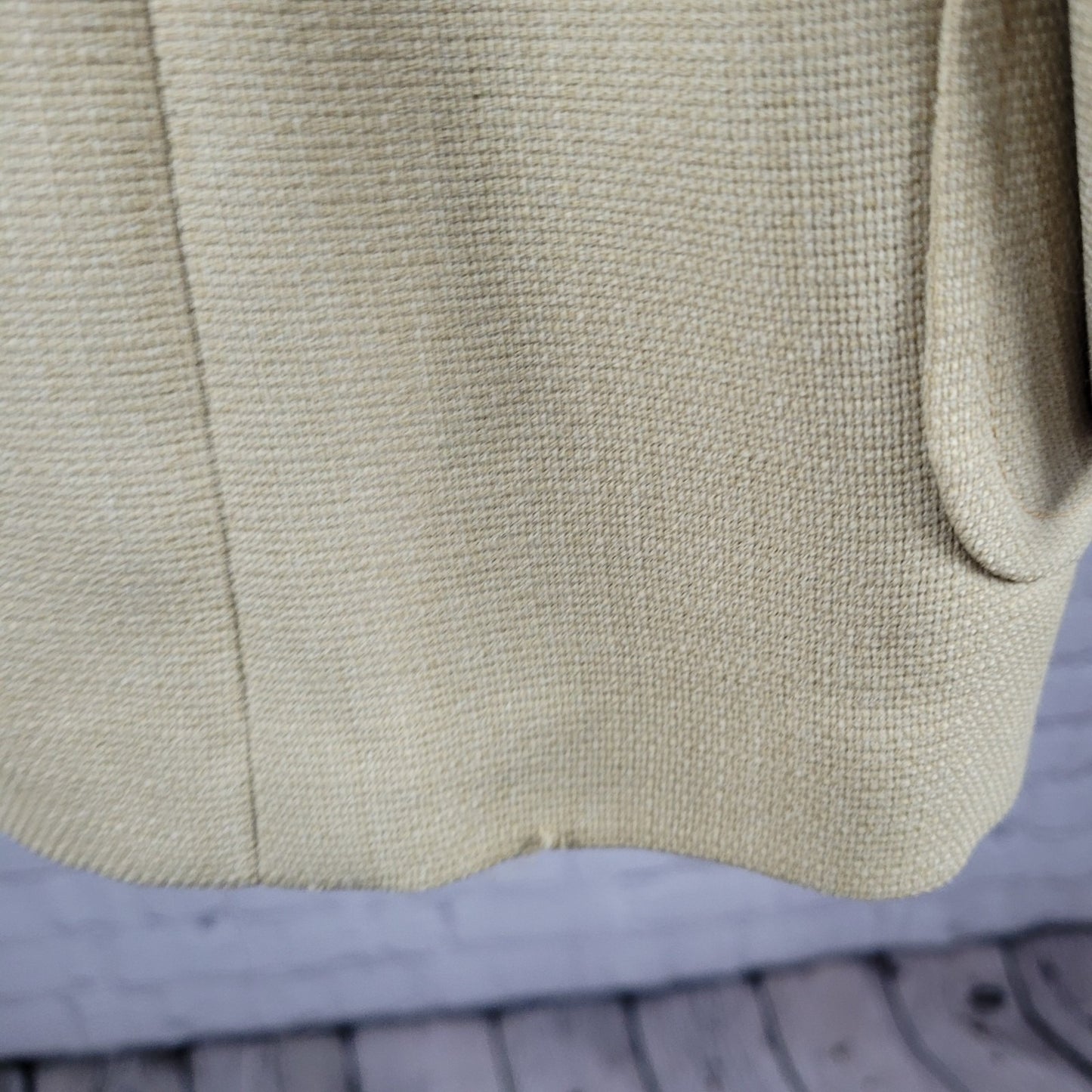 VTG Unbranded Tan 2 Button Single Vented Notch Blazer Sport Coat USA 44