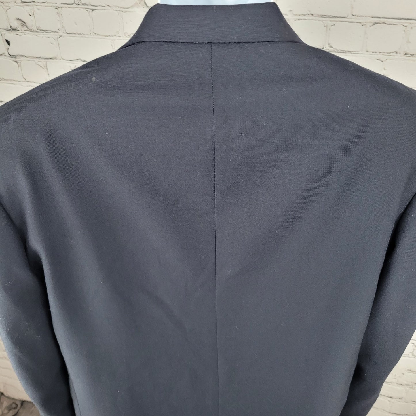 Oscar De La Renta Navy 100% Wool 2 Button Ventless Notch Blazer Sport Coat 40R